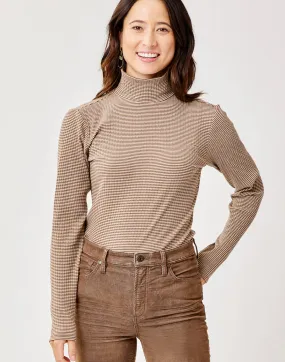 Denise Turtleneck: Dk. Brown Stripe