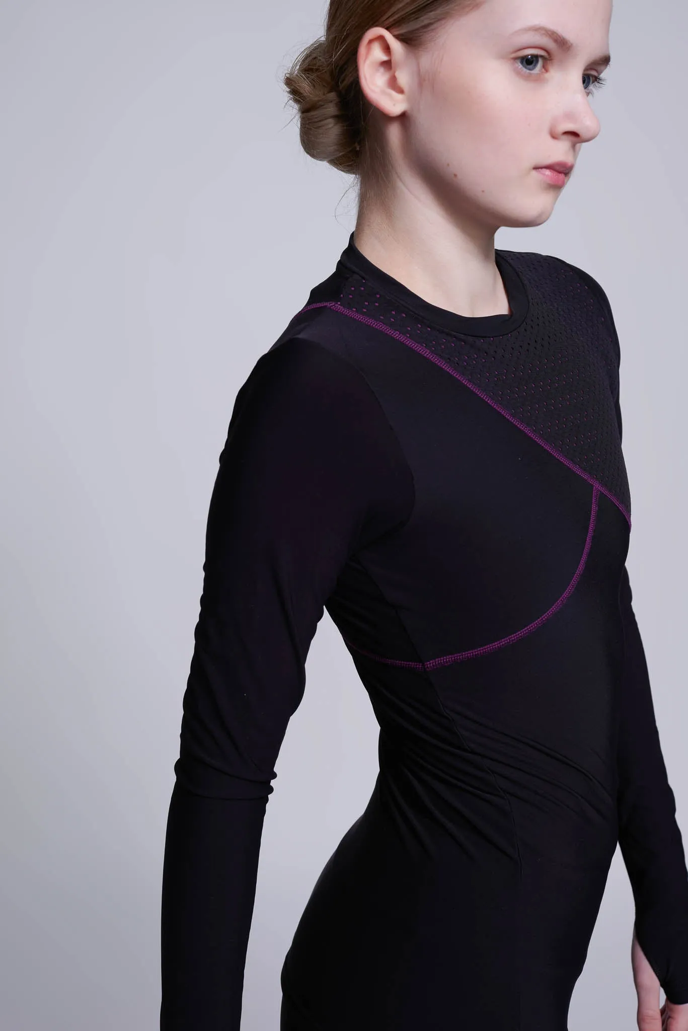 Desire Long-Sleeve Top in Berry