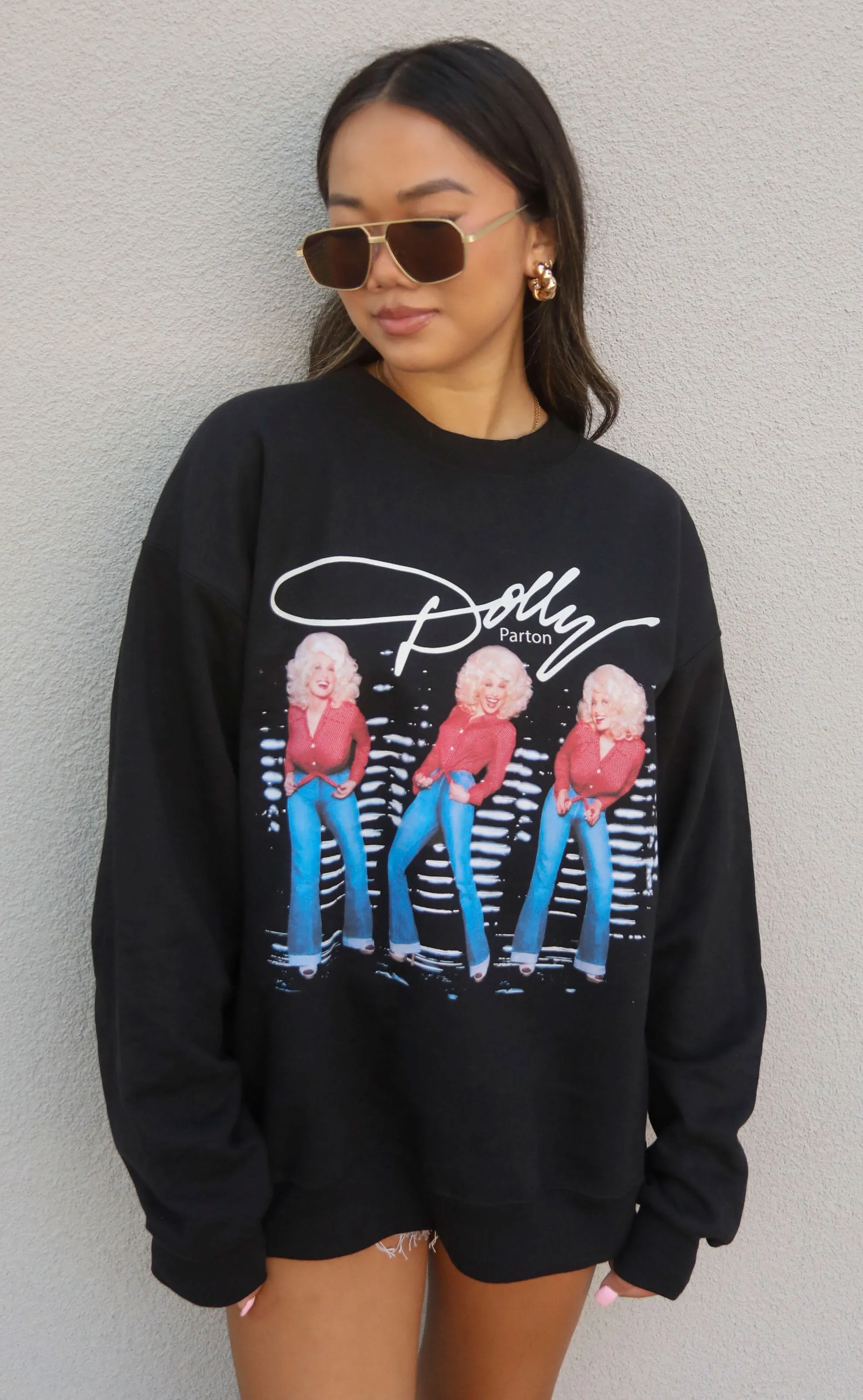 dolly parton triple threat sweatshirt