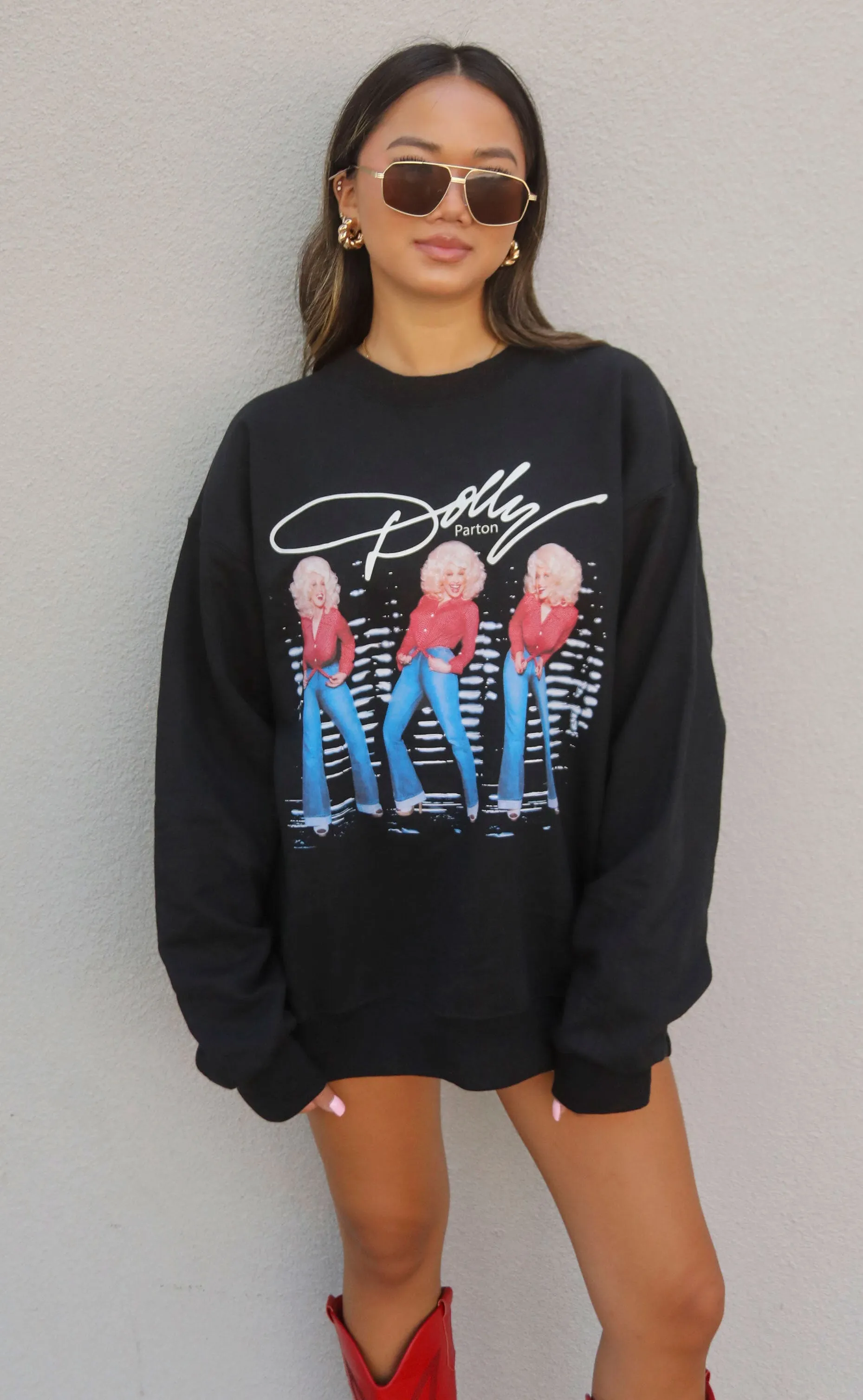 dolly parton triple threat sweatshirt