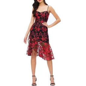 Dress the Population Cantrelle Sweetheart Floral Embroidered Slip Dress