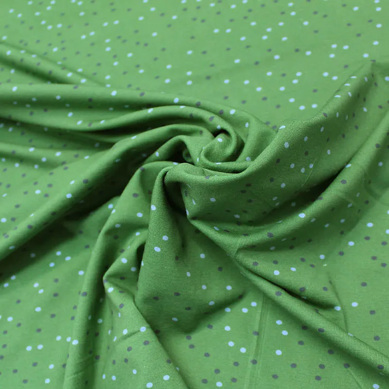 Dressmaking Cotton Elastane Jersey - Spotty - Green