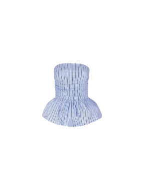 EDDIE BODICE BLUE SKY STRIPE