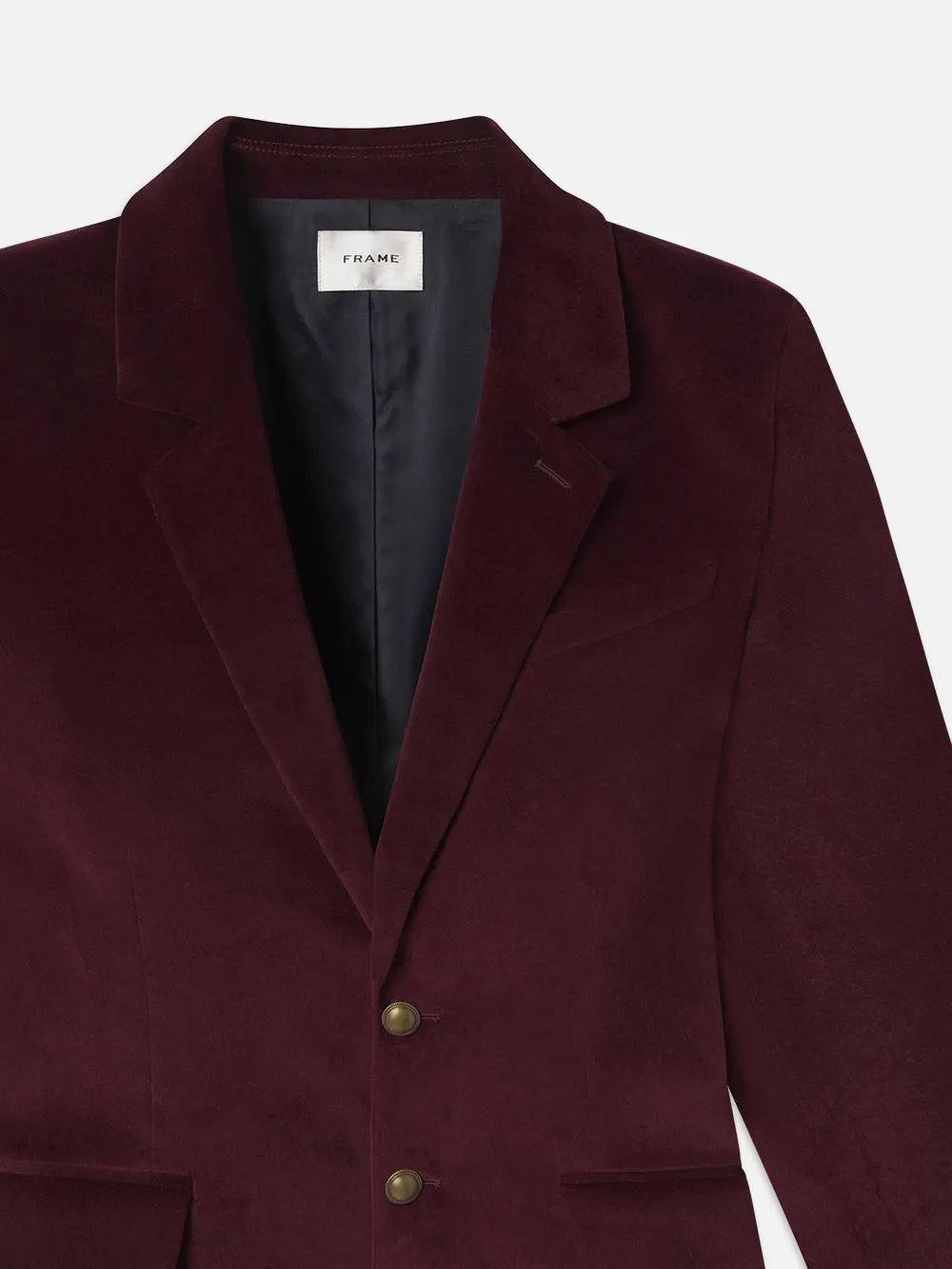 Everyday Velvet Blazer -- Wine