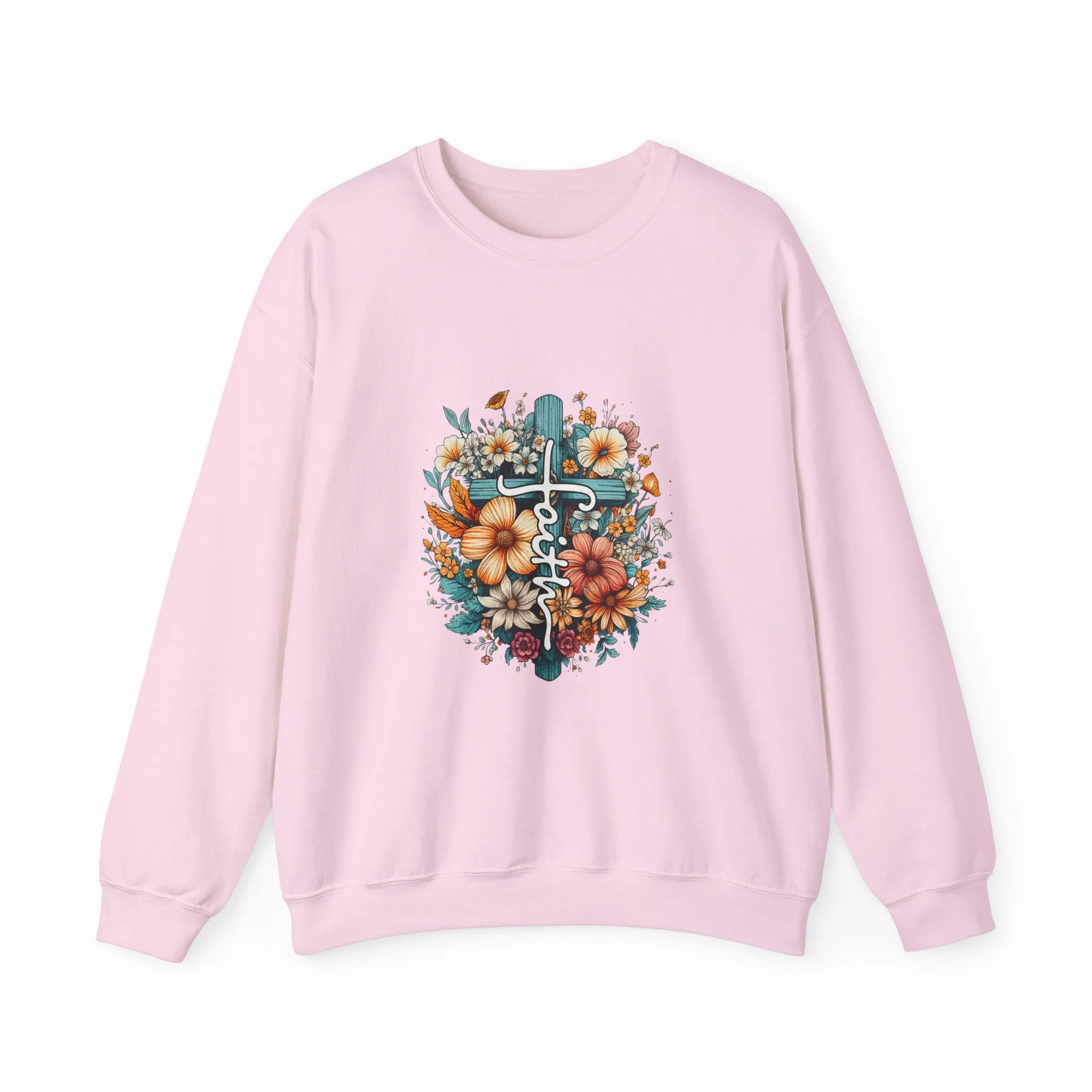 Faith & Flowers Unisex Heavy Blend™ Crewneck Sweatshirt