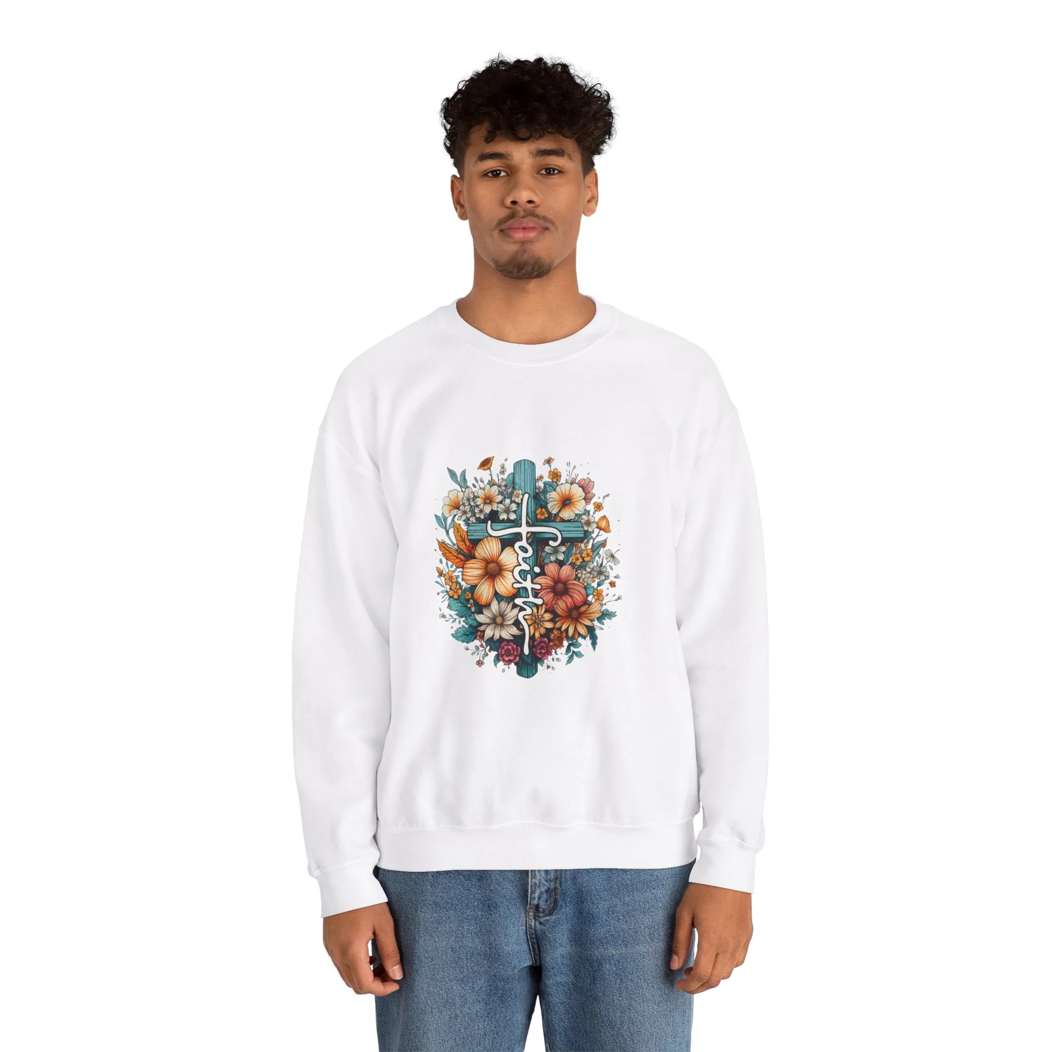 Faith & Flowers Unisex Heavy Blend™ Crewneck Sweatshirt