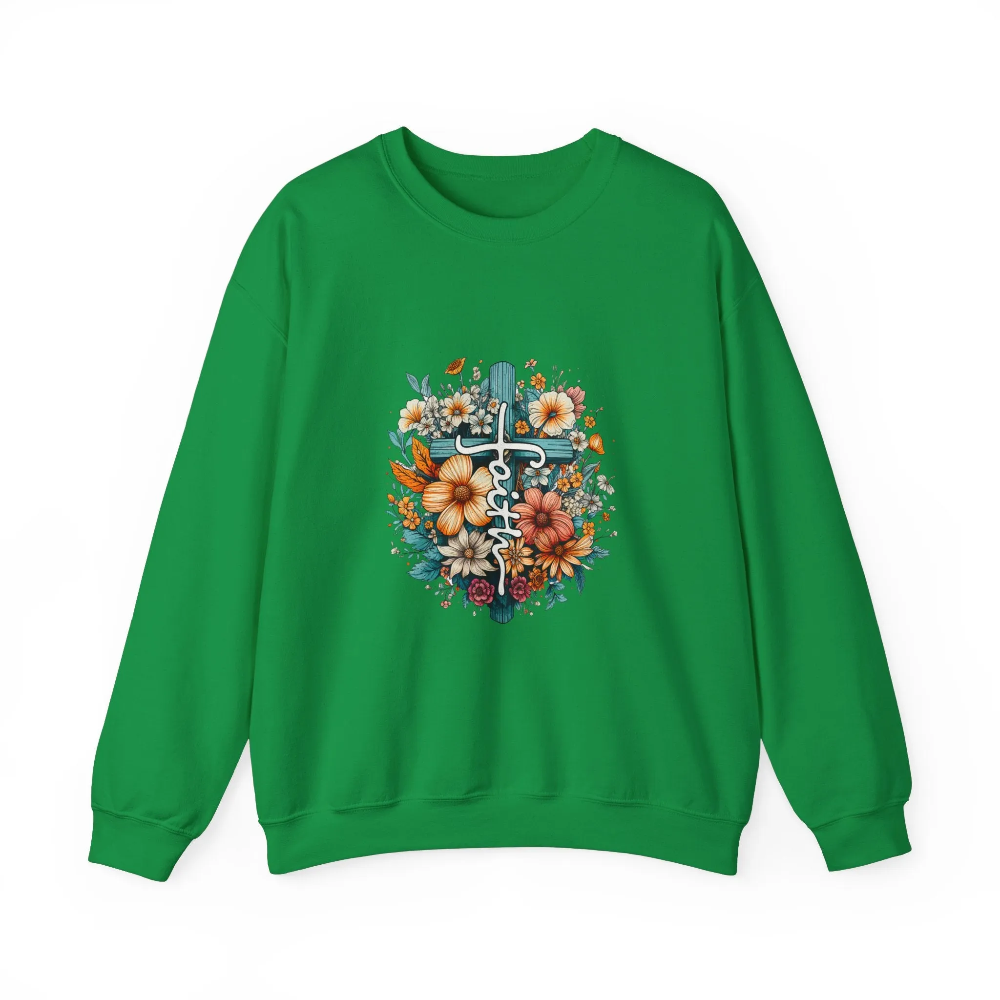 Faith & Flowers Unisex Heavy Blend™ Crewneck Sweatshirt