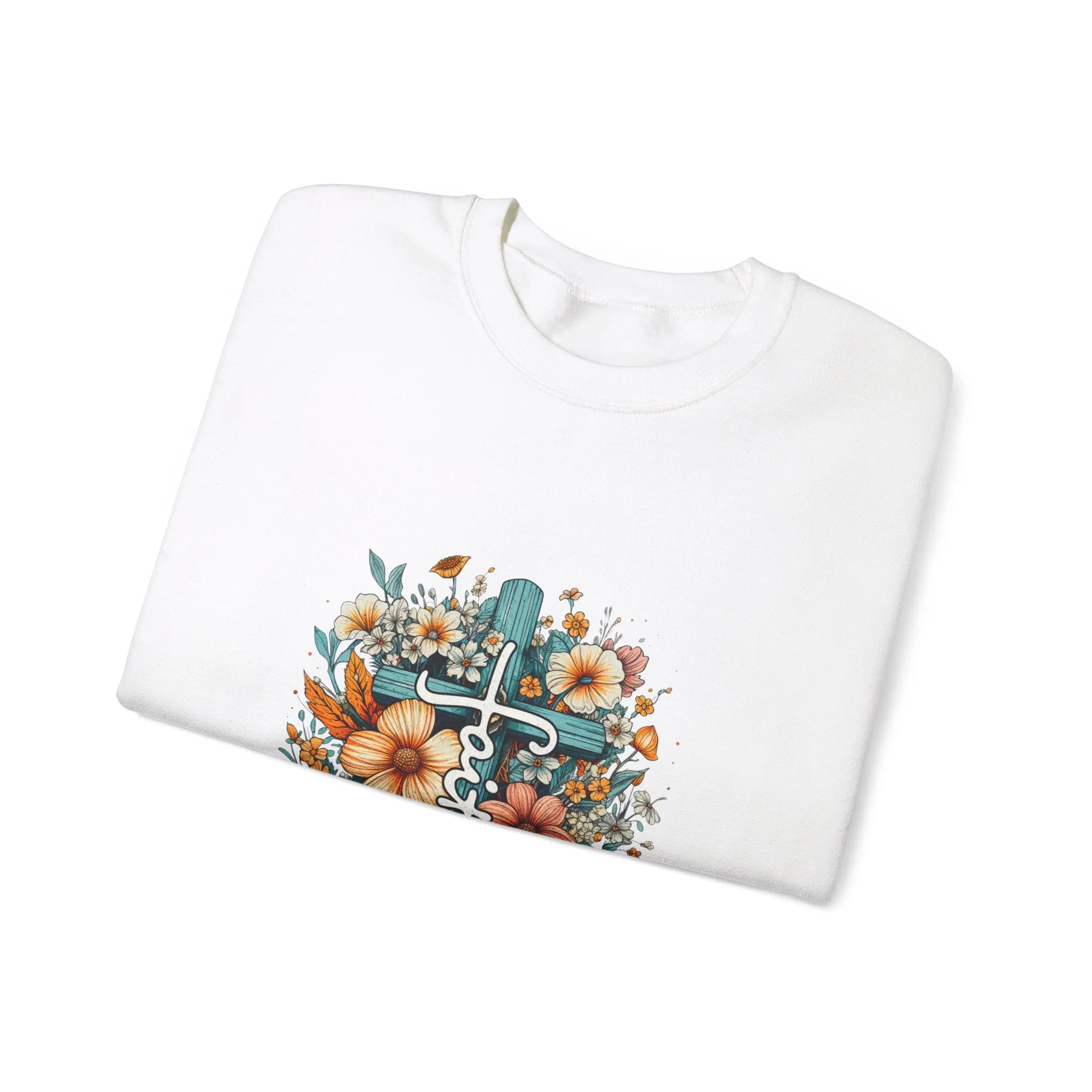 Faith & Flowers Unisex Heavy Blend™ Crewneck Sweatshirt