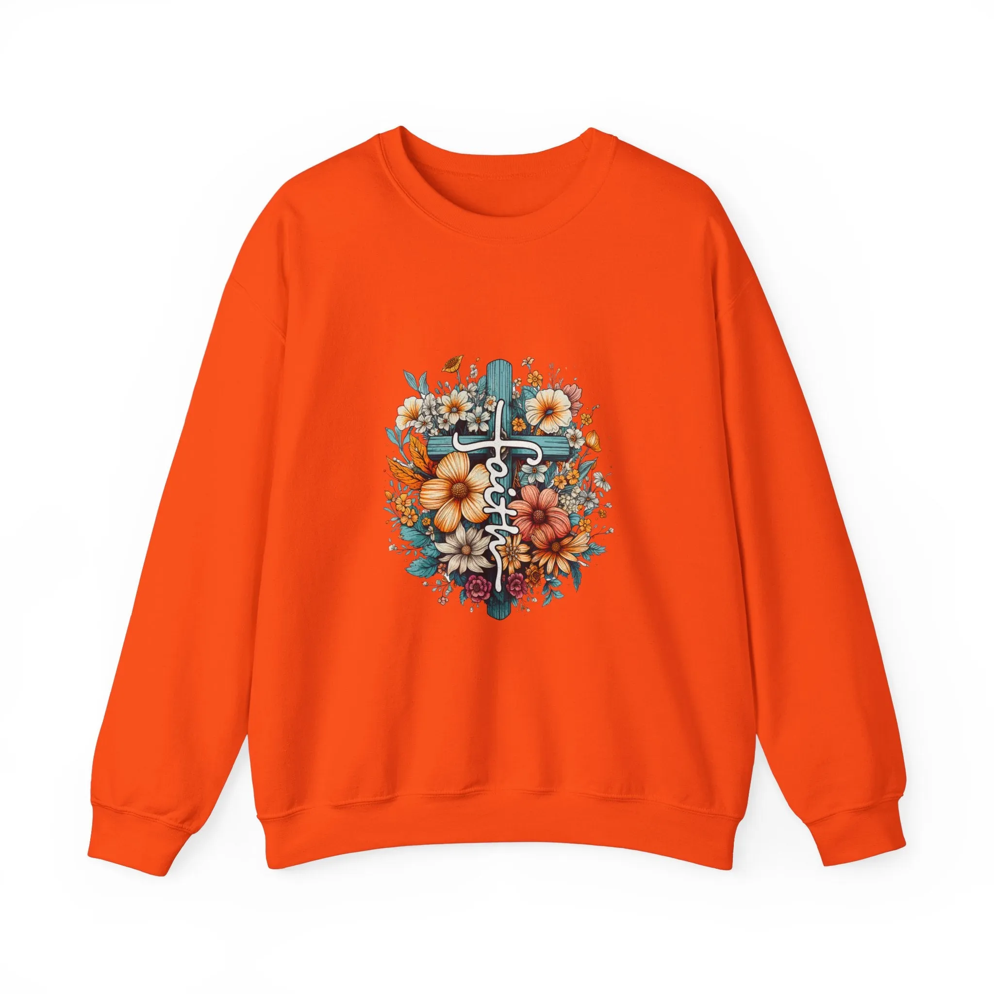 Faith & Flowers Unisex Heavy Blend™ Crewneck Sweatshirt