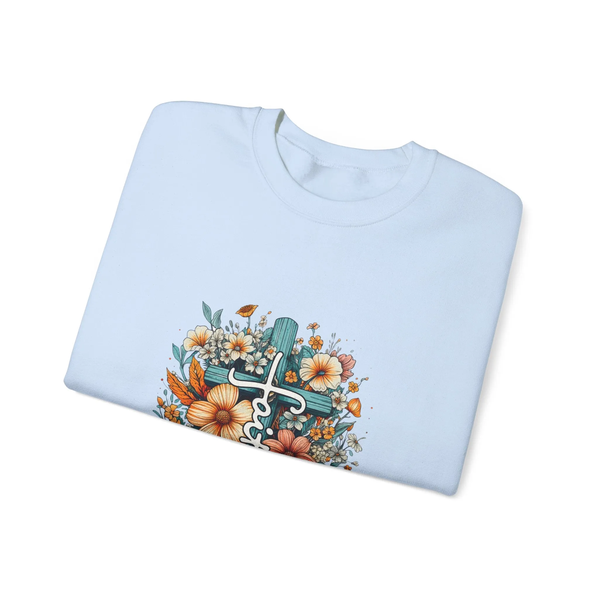 Faith & Flowers Unisex Heavy Blend™ Crewneck Sweatshirt