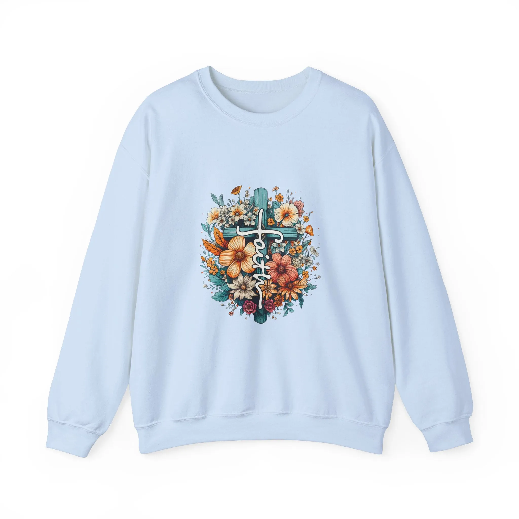 Faith & Flowers Unisex Heavy Blend™ Crewneck Sweatshirt