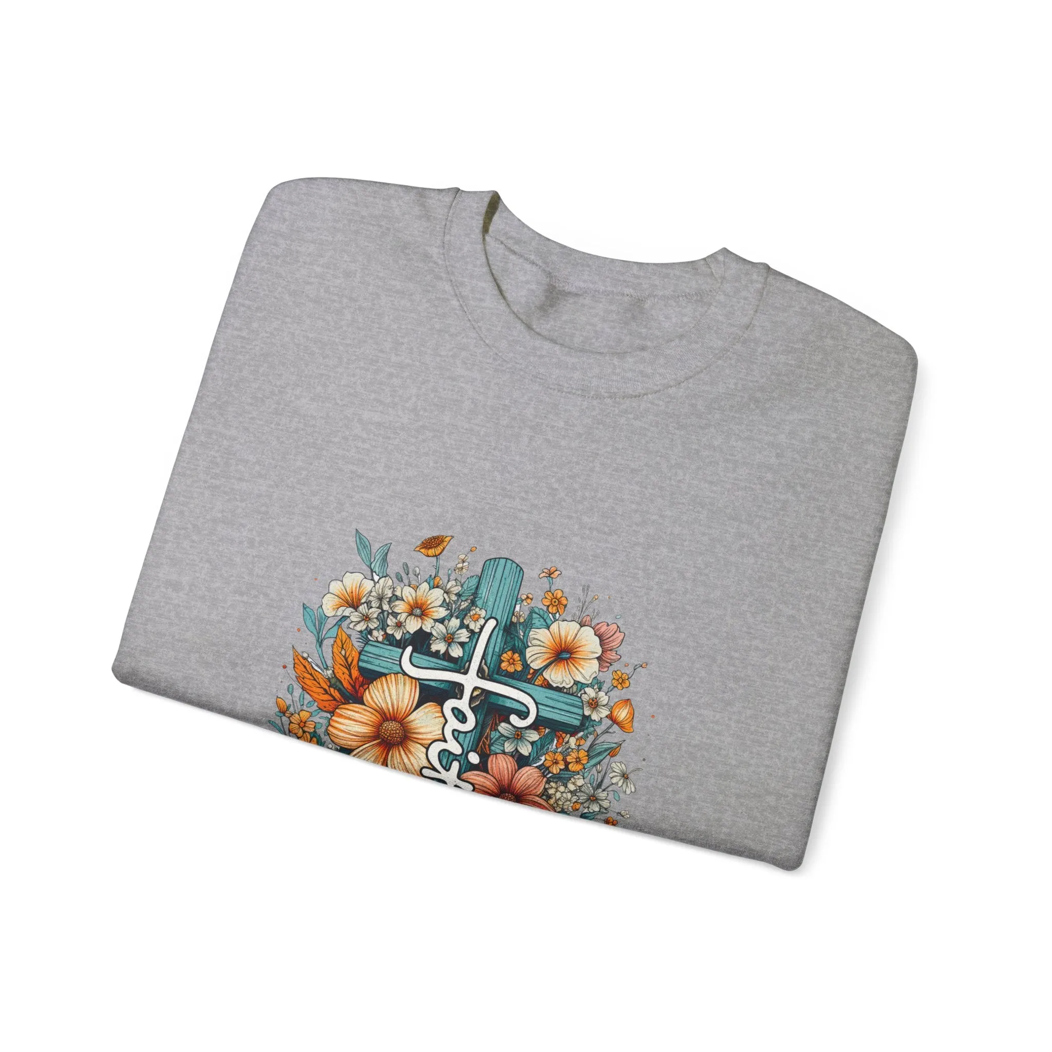 Faith & Flowers Unisex Heavy Blend™ Crewneck Sweatshirt