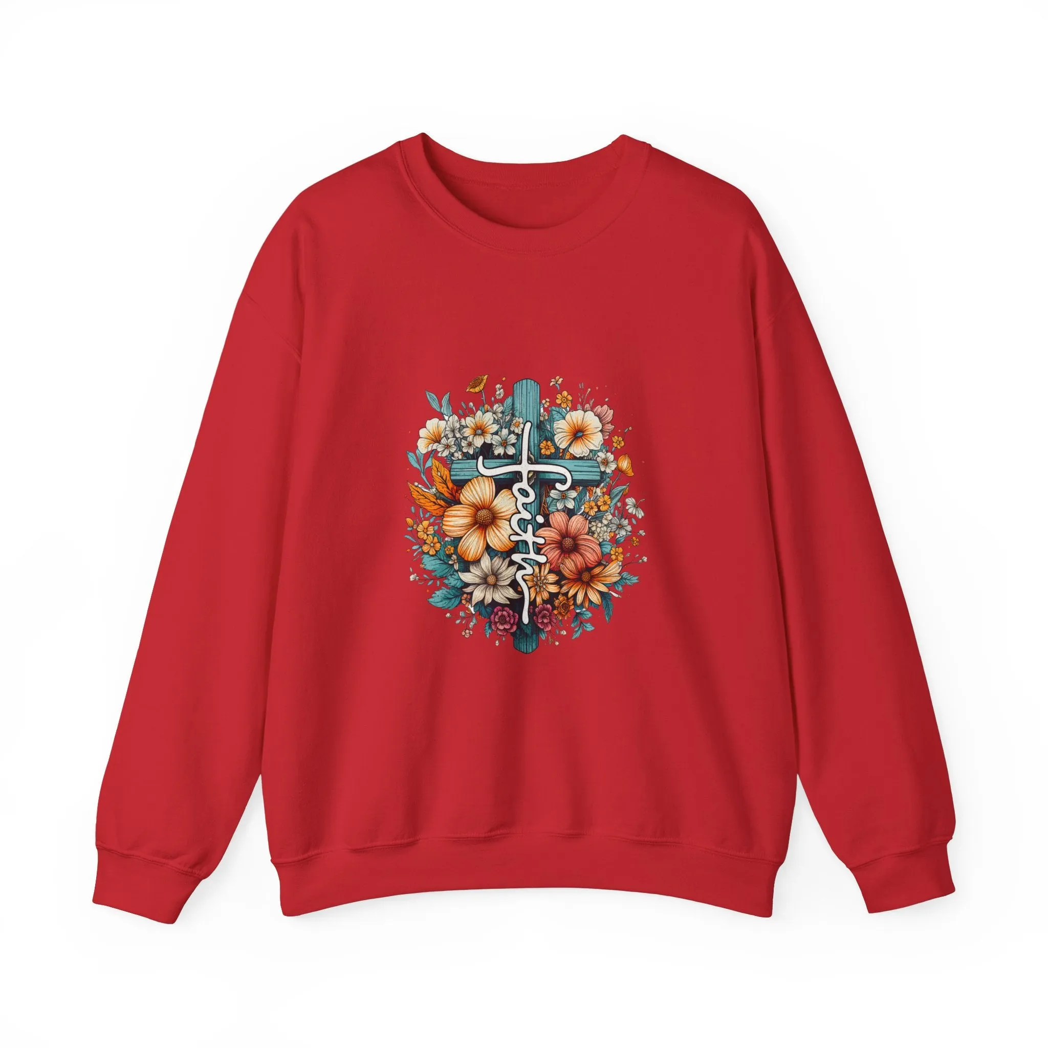 Faith & Flowers Unisex Heavy Blend™ Crewneck Sweatshirt