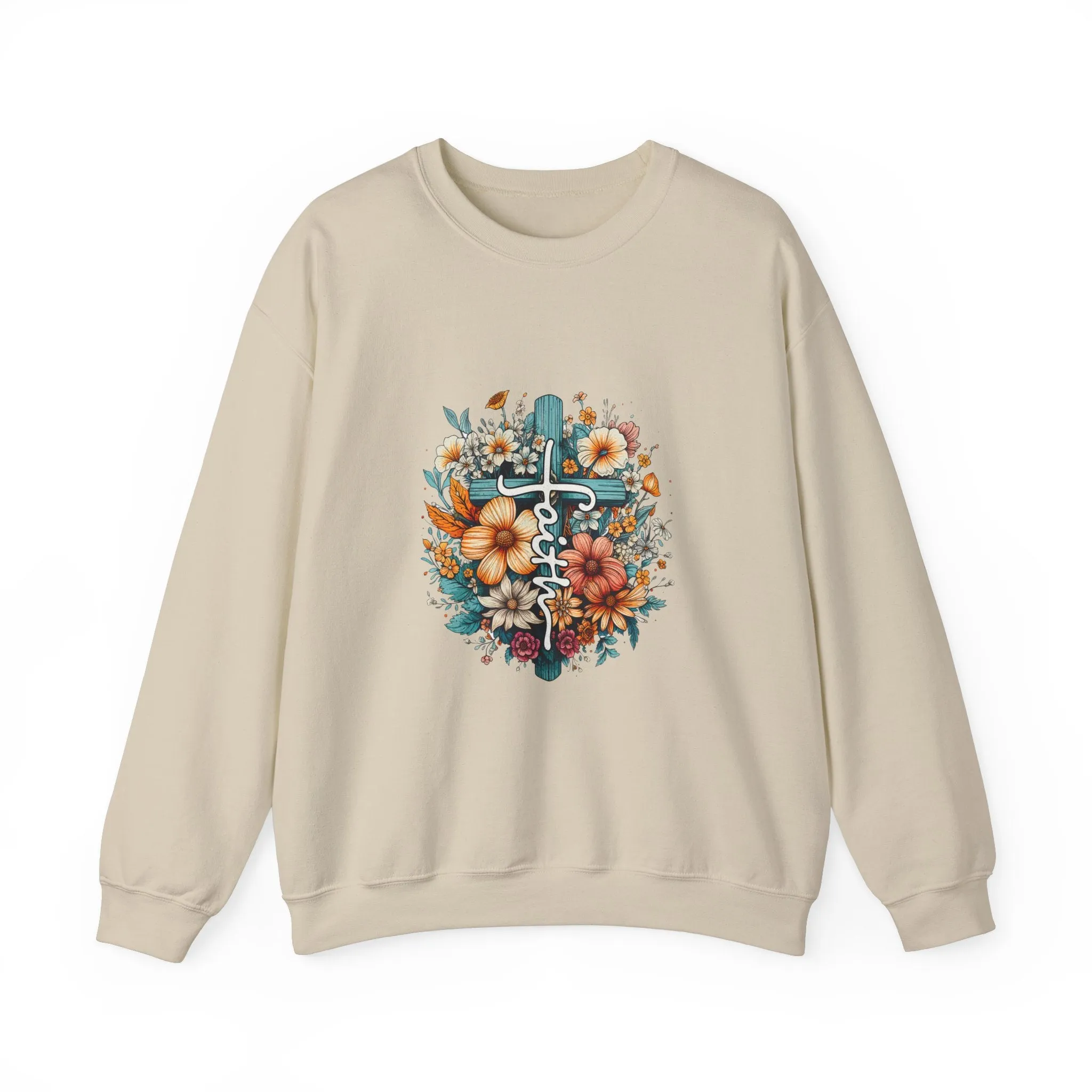 Faith & Flowers Unisex Heavy Blend™ Crewneck Sweatshirt