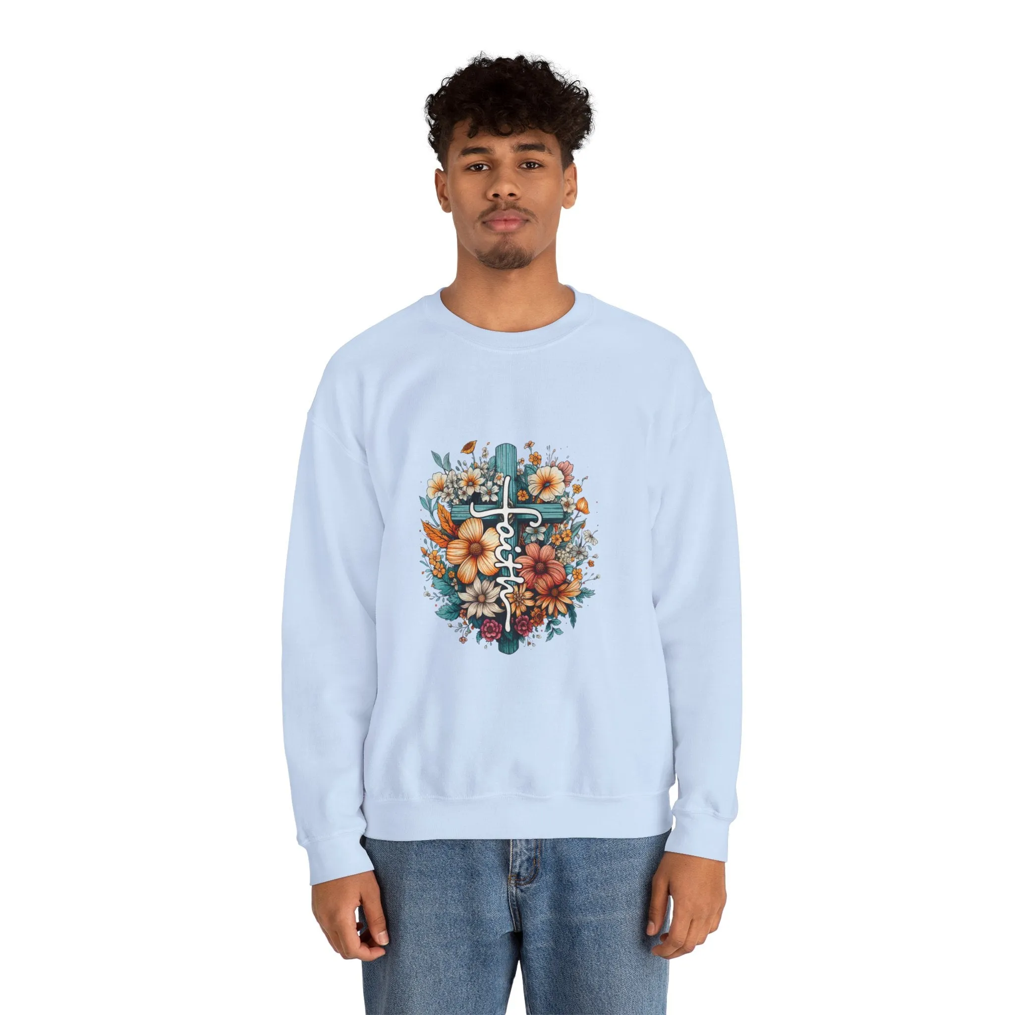 Faith & Flowers Unisex Heavy Blend™ Crewneck Sweatshirt