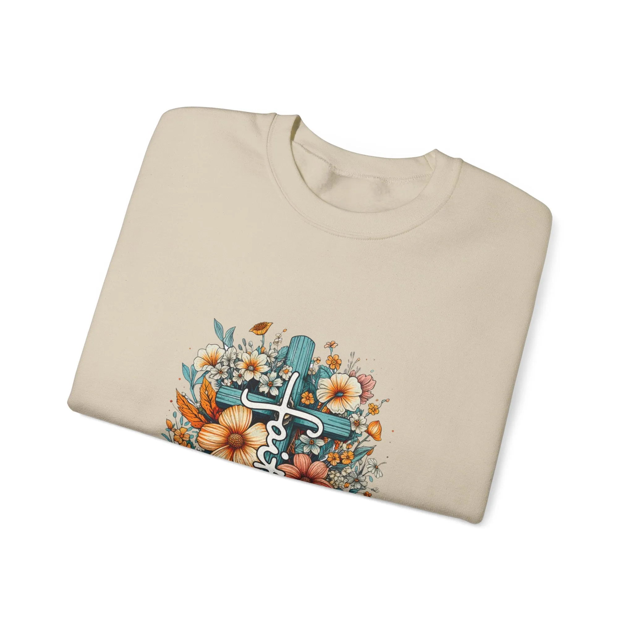 Faith & Flowers Unisex Heavy Blend™ Crewneck Sweatshirt