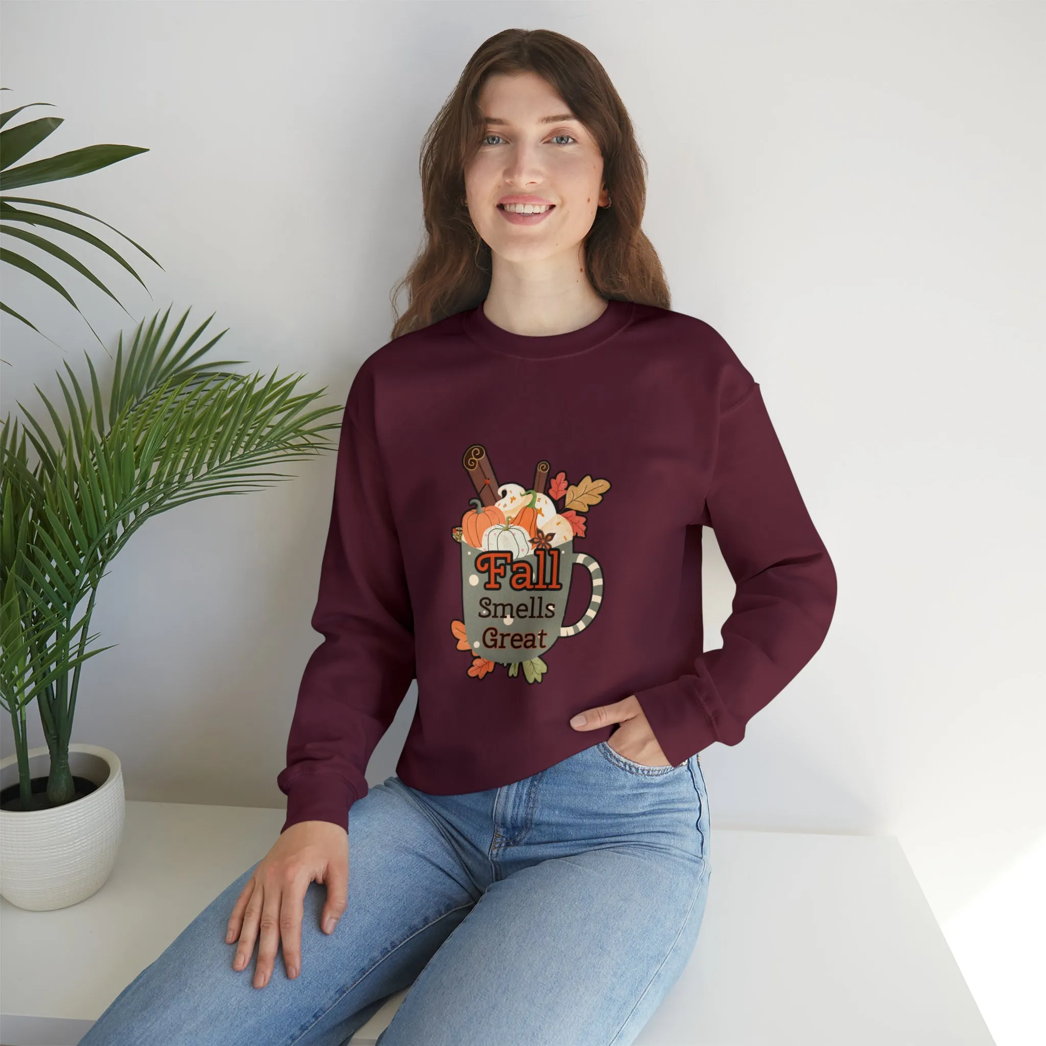 Fall Smells Great Unisex Heavy Blend™ Crewneck Sweatshirt