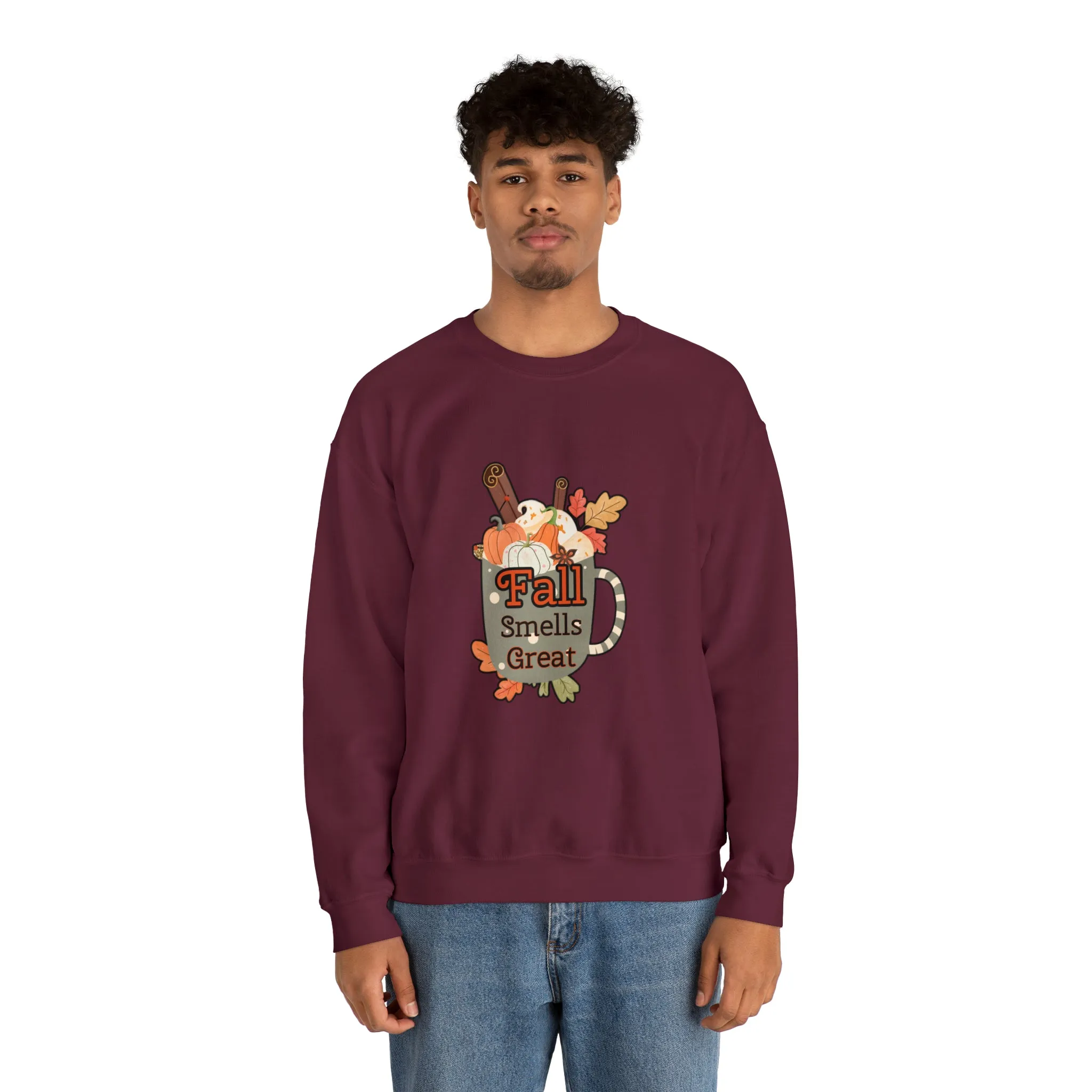 Fall Smells Great Unisex Heavy Blend™ Crewneck Sweatshirt