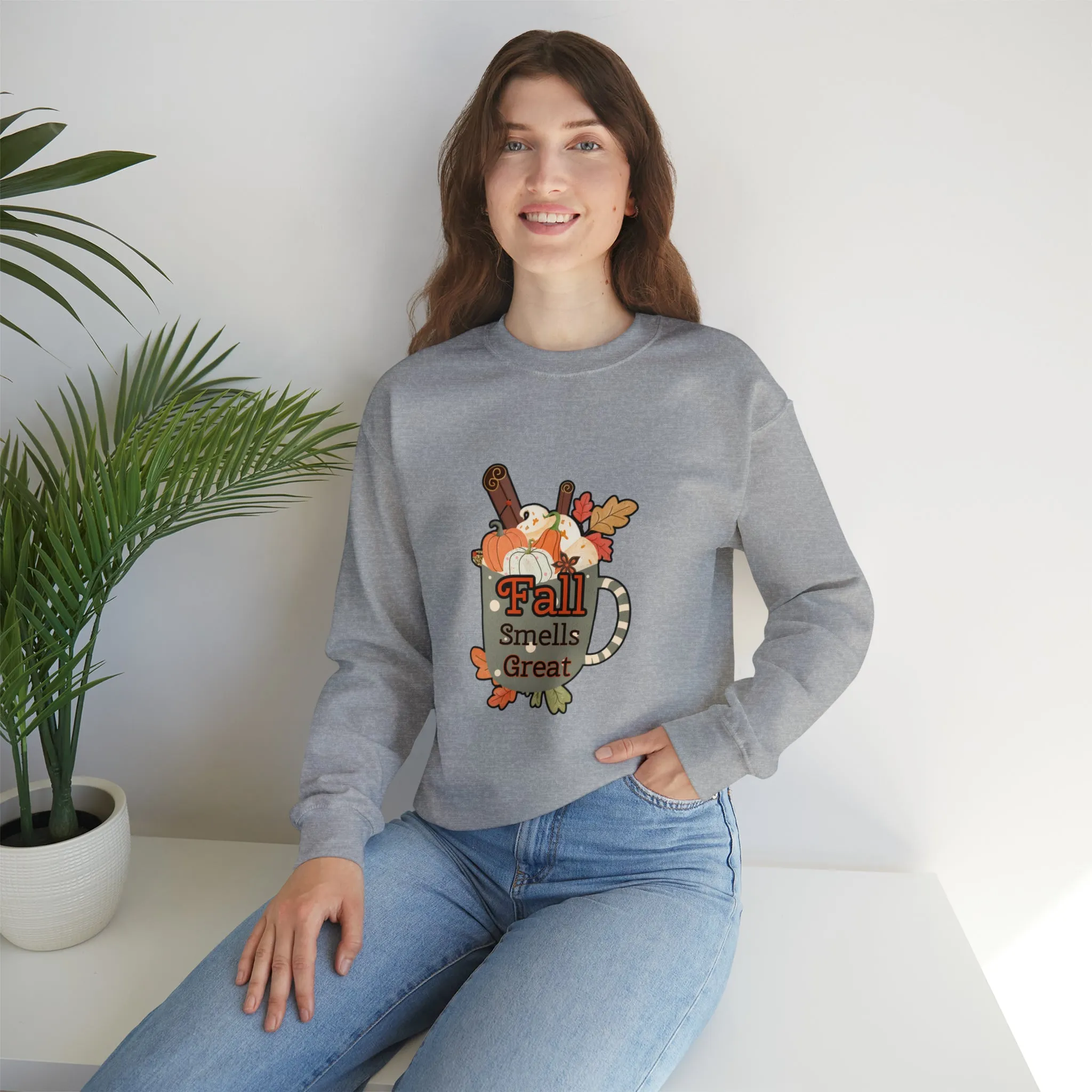 Fall Smells Great Unisex Heavy Blend™ Crewneck Sweatshirt