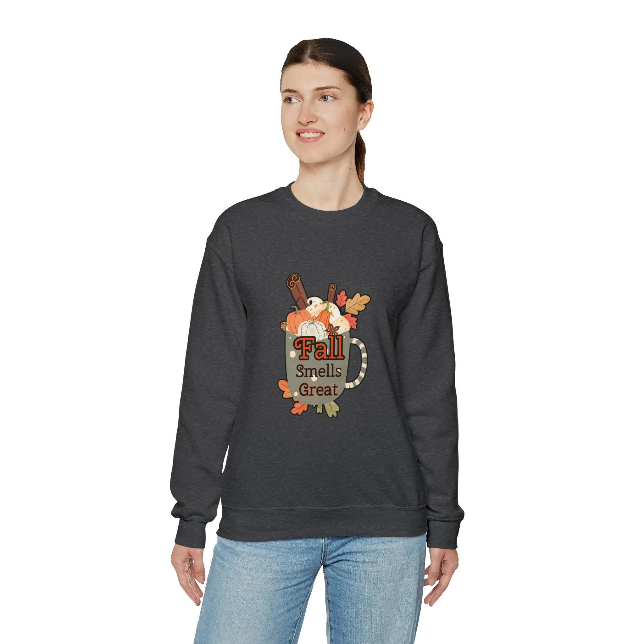 Fall Smells Great Unisex Heavy Blend™ Crewneck Sweatshirt