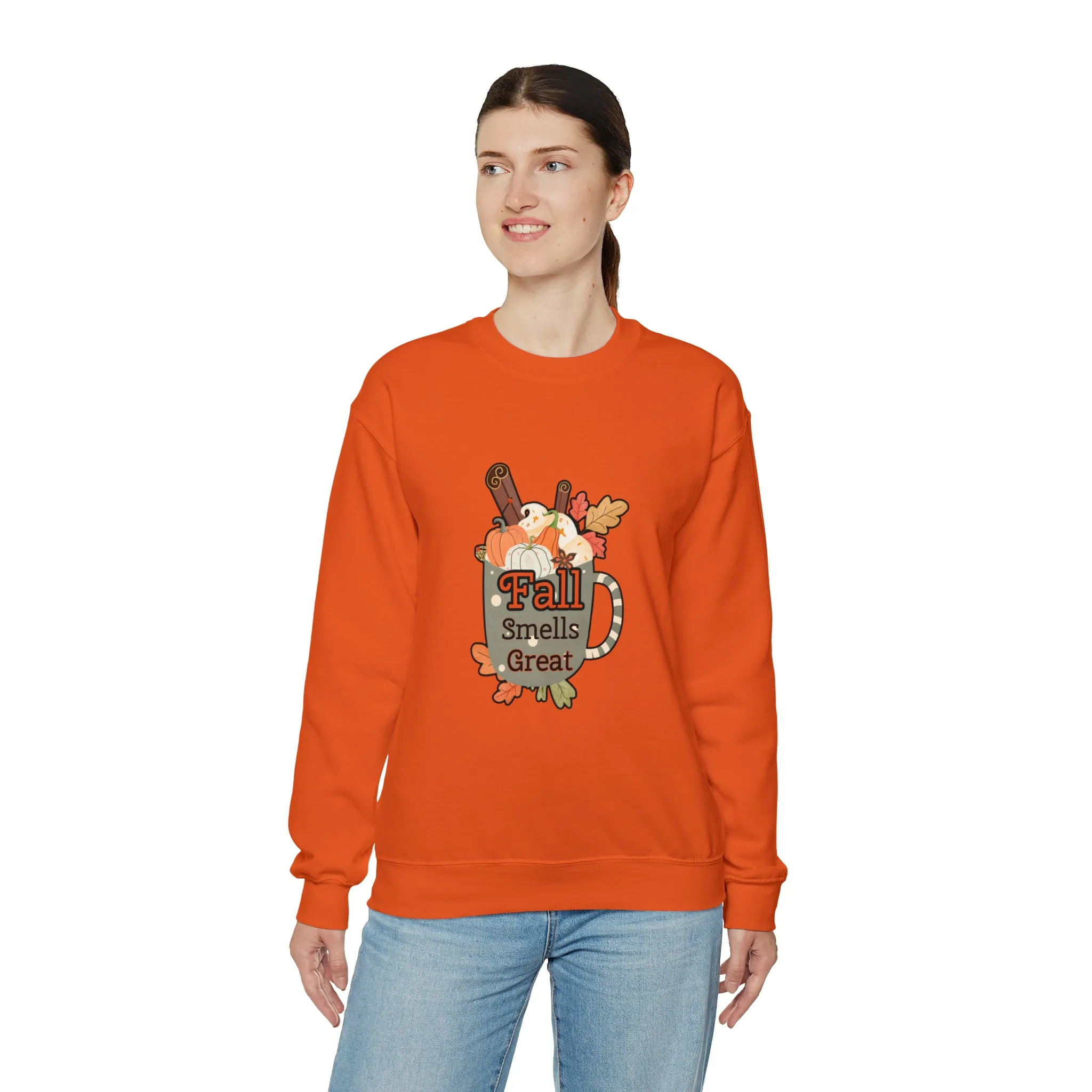 Fall Smells Great Unisex Heavy Blend™ Crewneck Sweatshirt