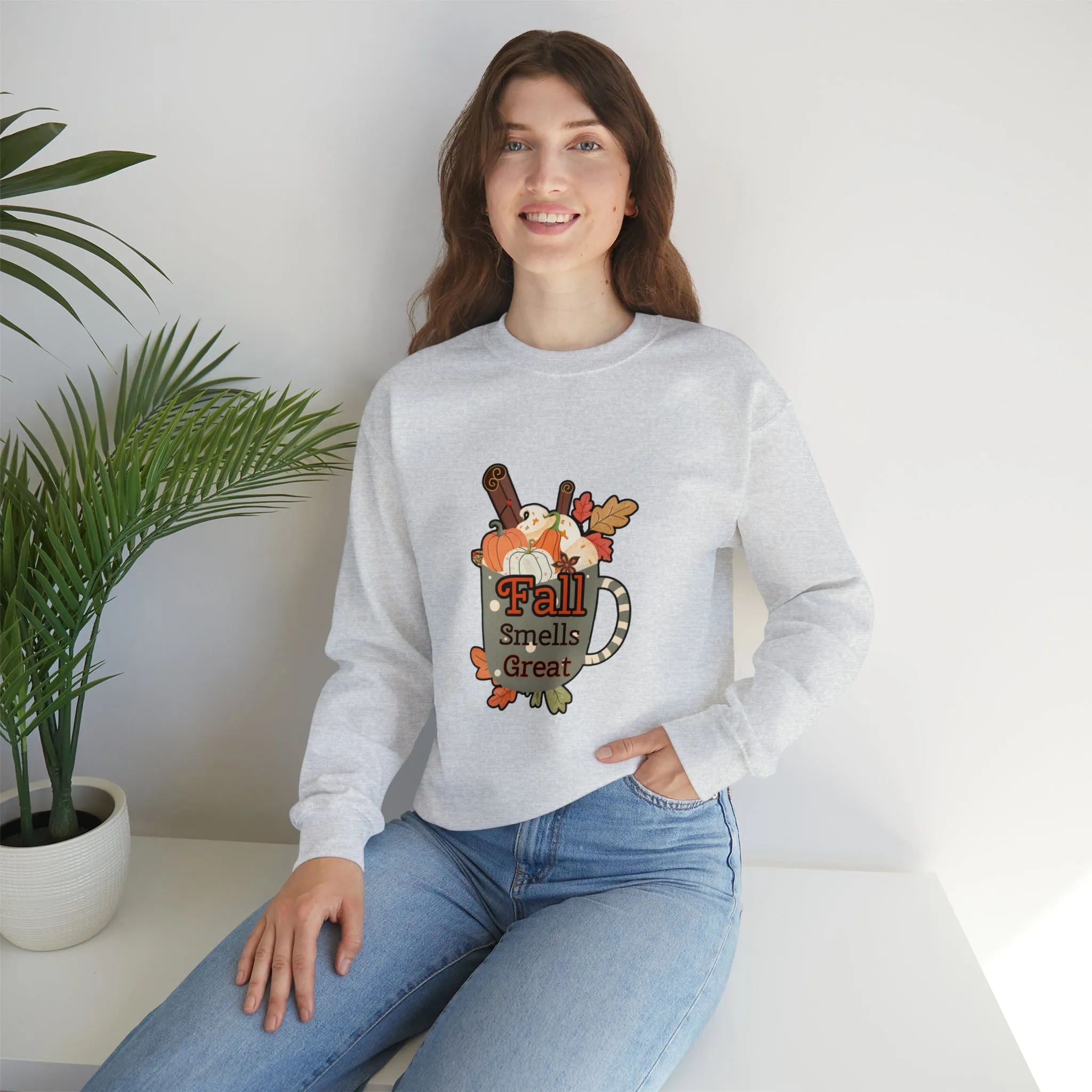 Fall Smells Great Unisex Heavy Blend™ Crewneck Sweatshirt