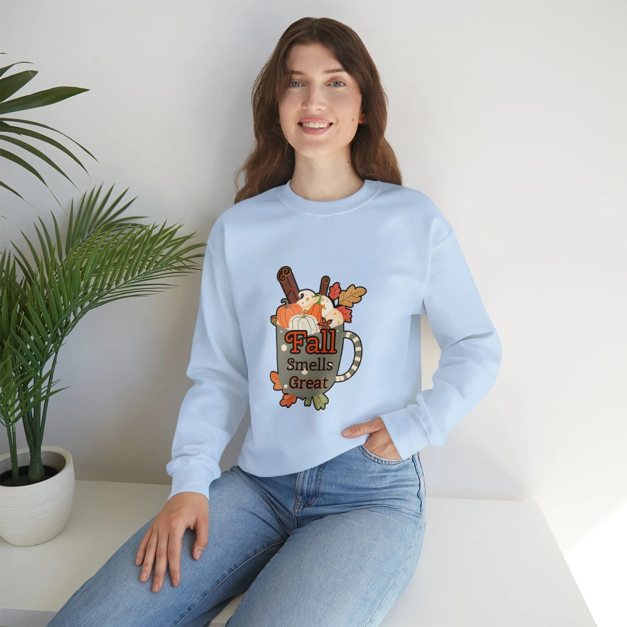 Fall Smells Great Unisex Heavy Blend™ Crewneck Sweatshirt