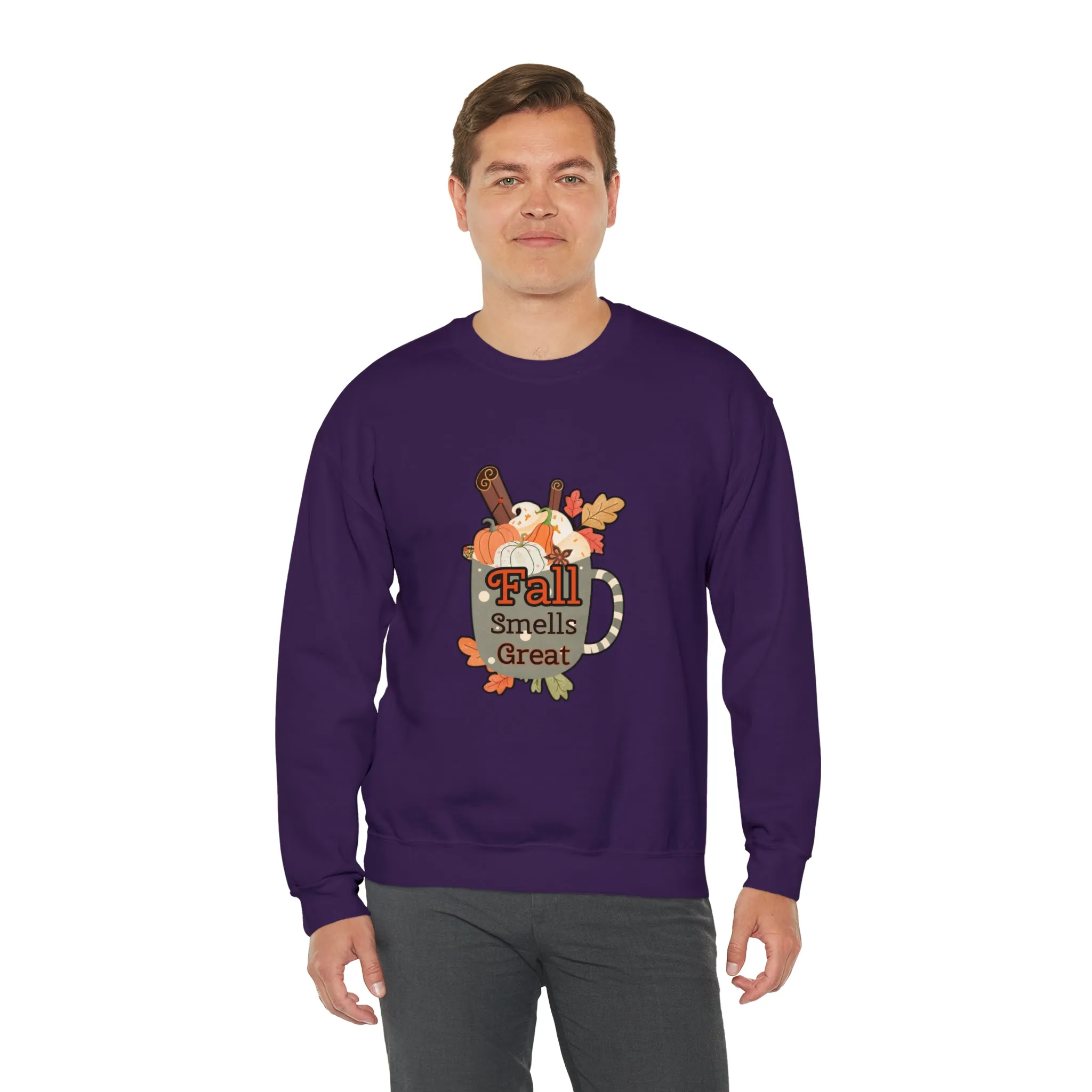 Fall Smells Great Unisex Heavy Blend™ Crewneck Sweatshirt