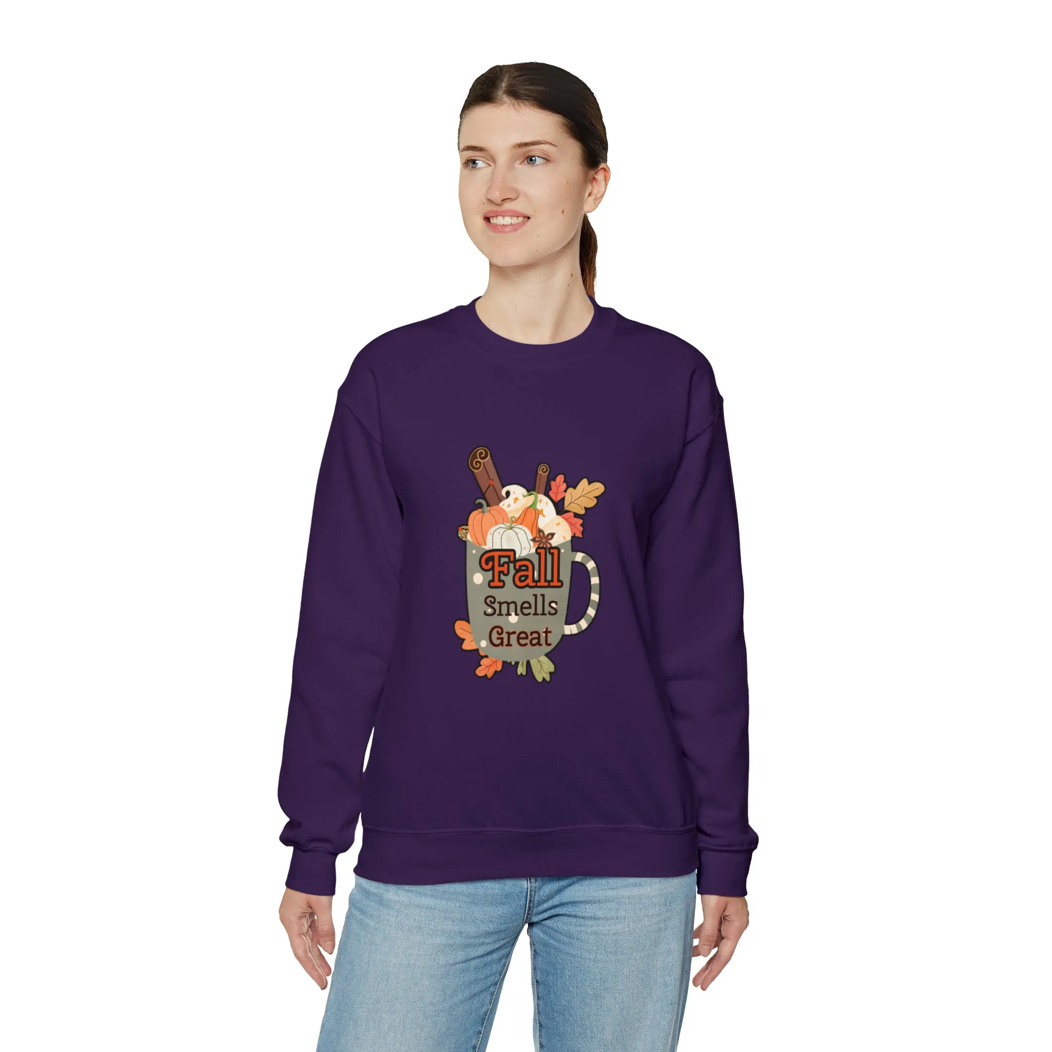 Fall Smells Great Unisex Heavy Blend™ Crewneck Sweatshirt