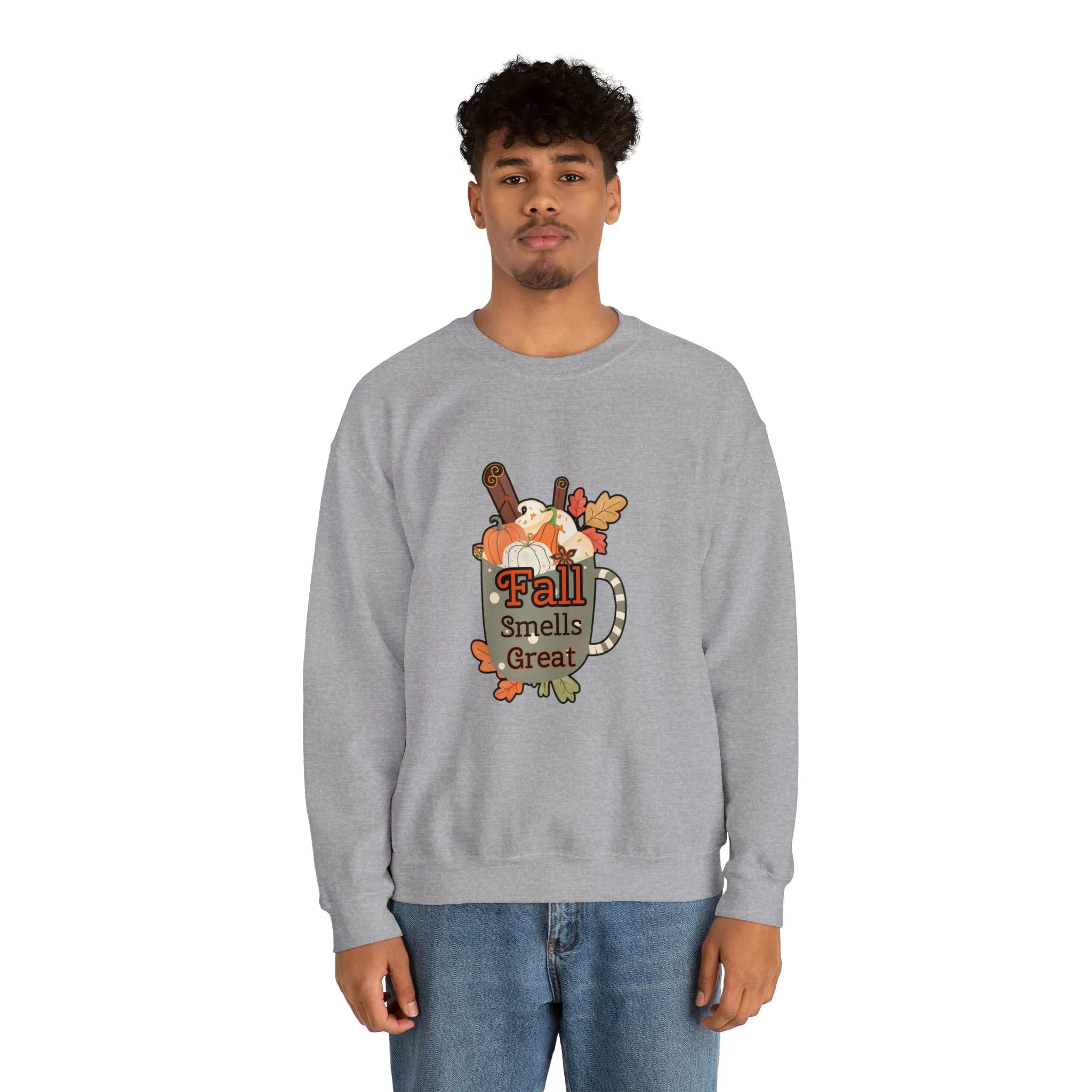 Fall Smells Great Unisex Heavy Blend™ Crewneck Sweatshirt