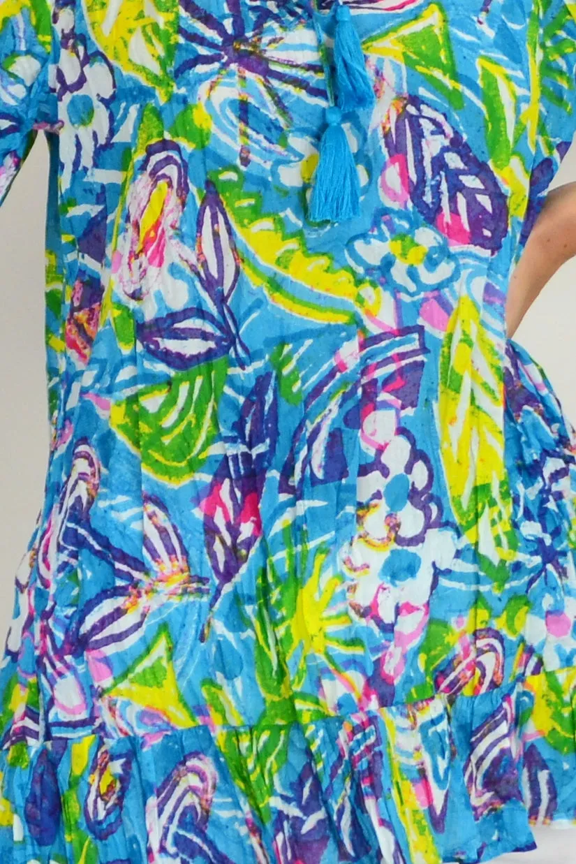 Fly Away Feather Tunic Top