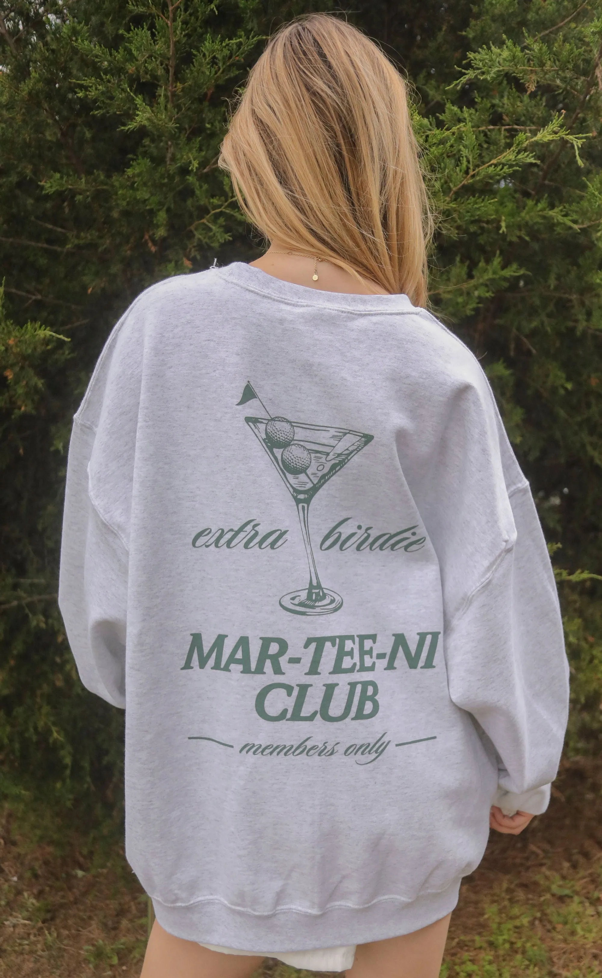 friday   saturday: mar tee ni club sweatshirt