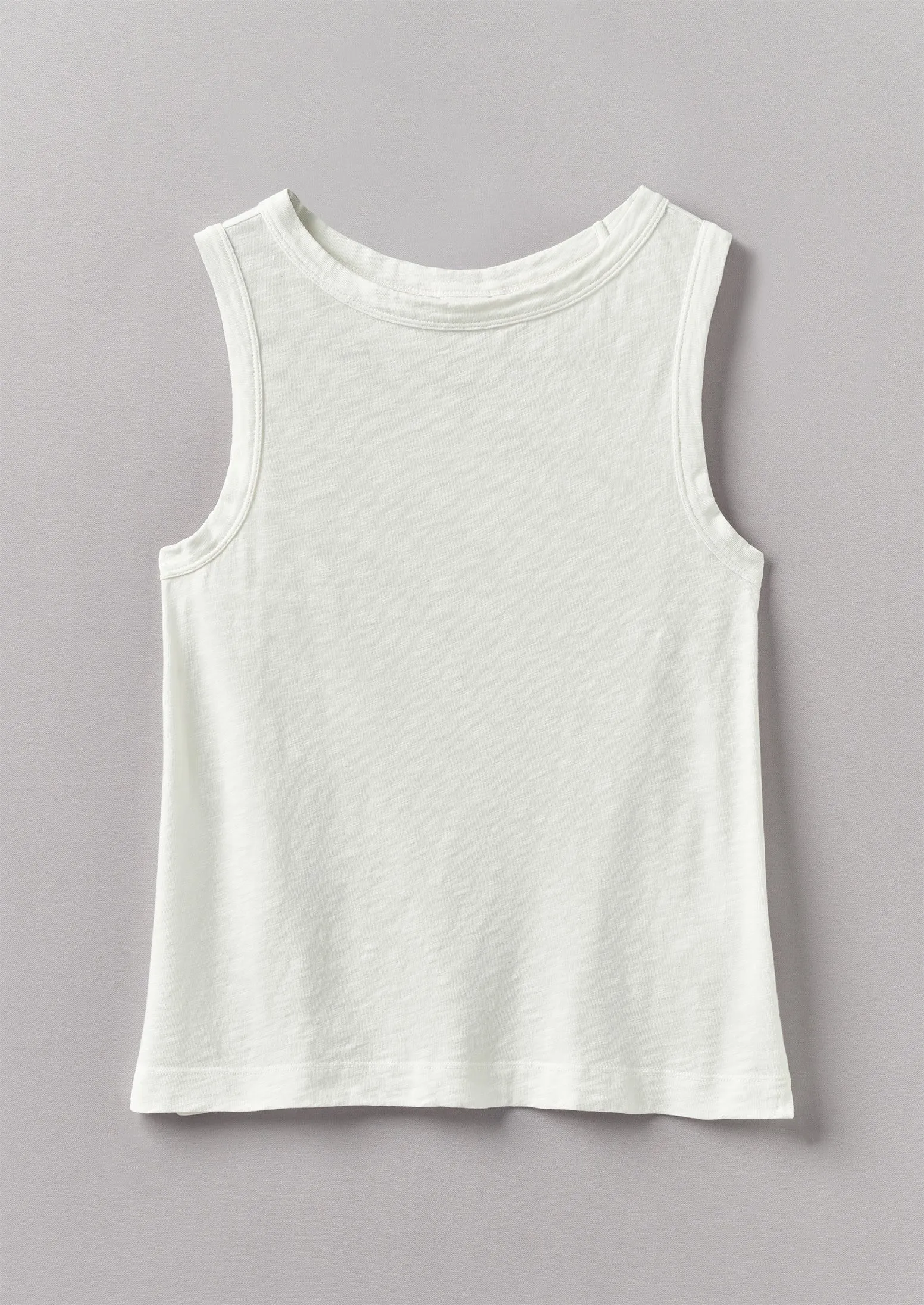 Garment Dyed Organic Cotton Tank Top | Chalk