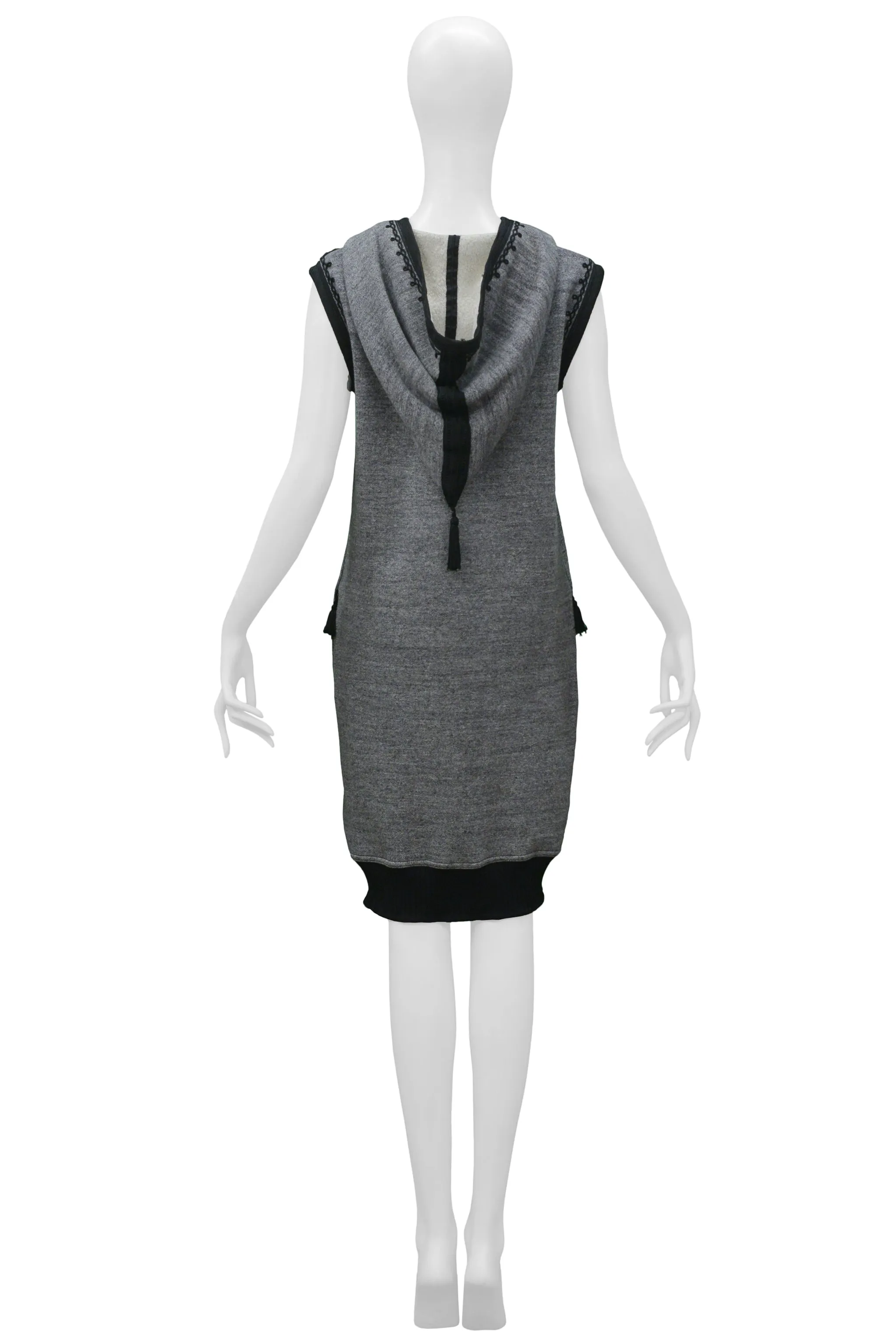 GAULTIER 2010 AW GREY HOODIE TUNIC DRESS 2010