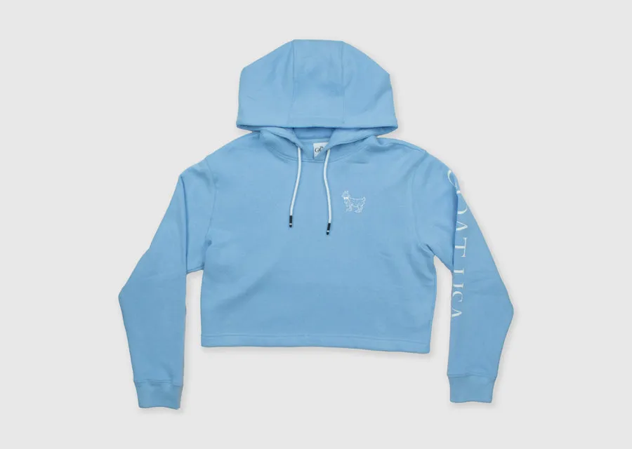 Goat Usa Girlscropped Hooded Sweatshirt