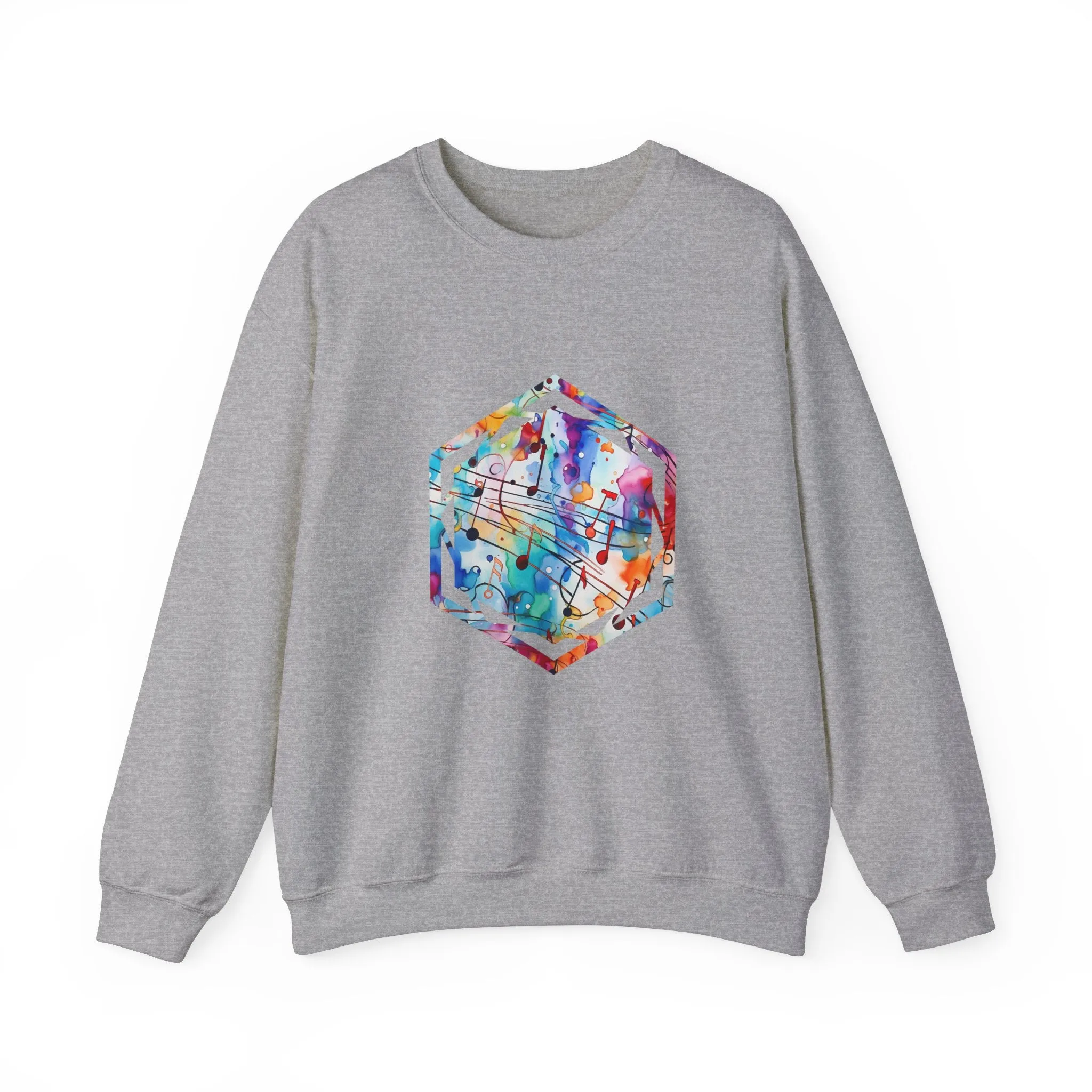 Graffiti Musical Notes Unisex Heavy Blend™ Crewneck Sweatshirt