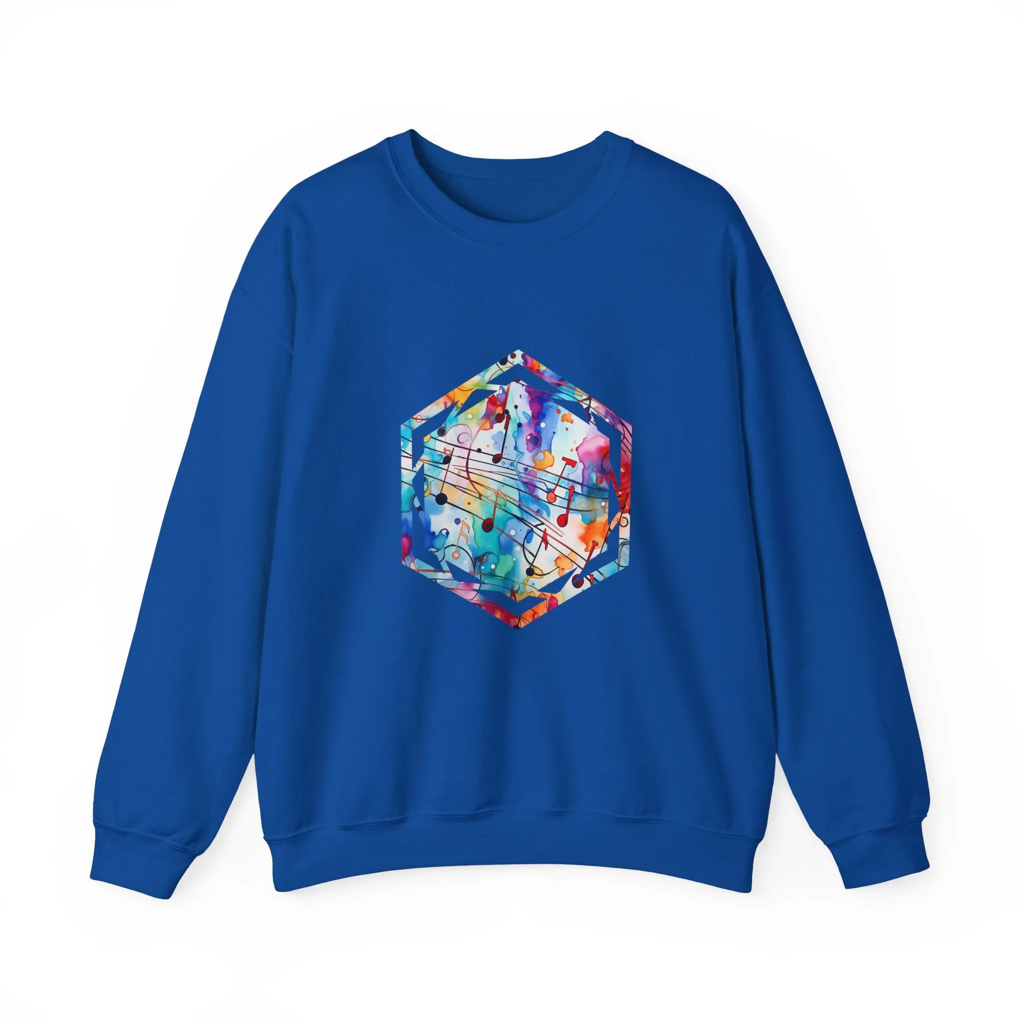 Graffiti Musical Notes Unisex Heavy Blend™ Crewneck Sweatshirt