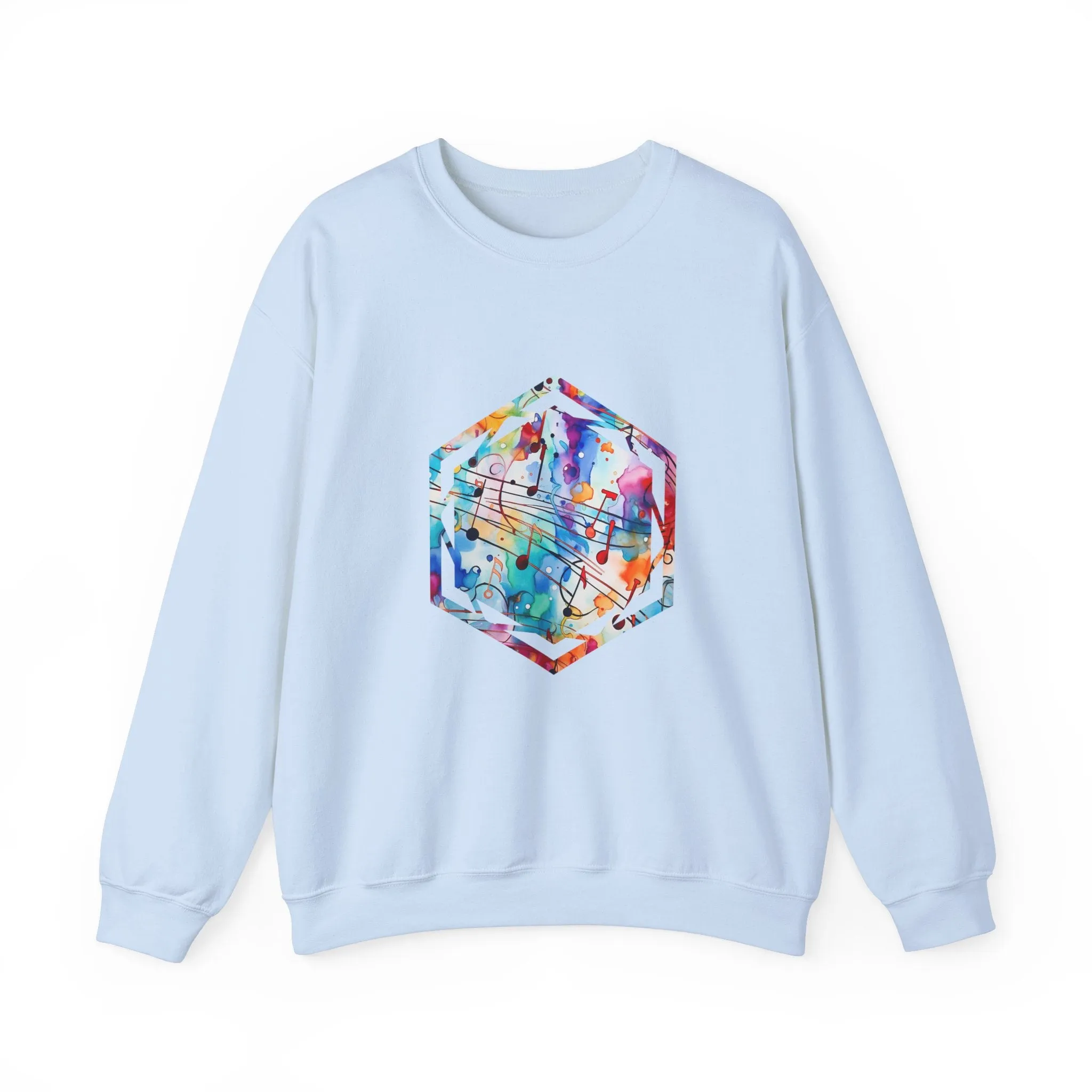 Graffiti Musical Notes Unisex Heavy Blend™ Crewneck Sweatshirt