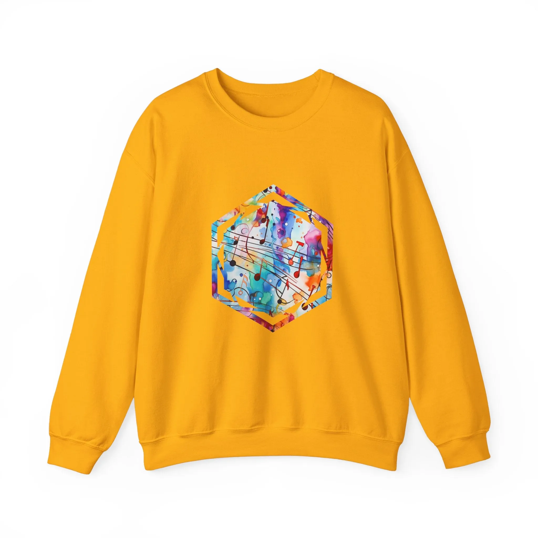 Graffiti Musical Notes Unisex Heavy Blend™ Crewneck Sweatshirt