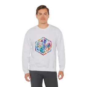 Graffiti Musical Notes Unisex Heavy Blend™ Crewneck Sweatshirt