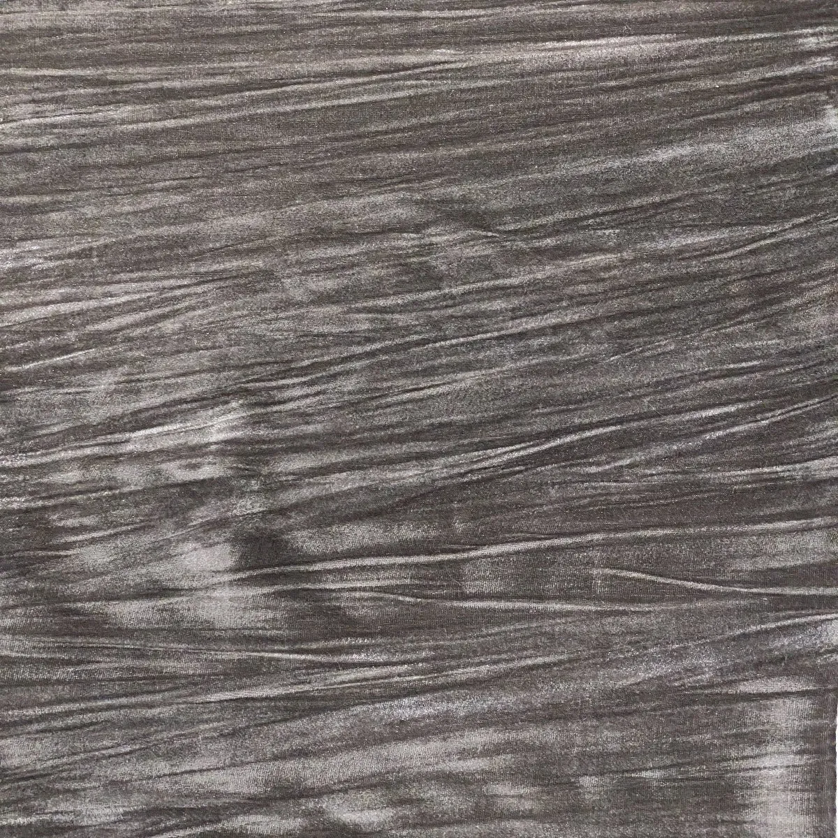 Gray Crinkle Stretch Velvet Fabric