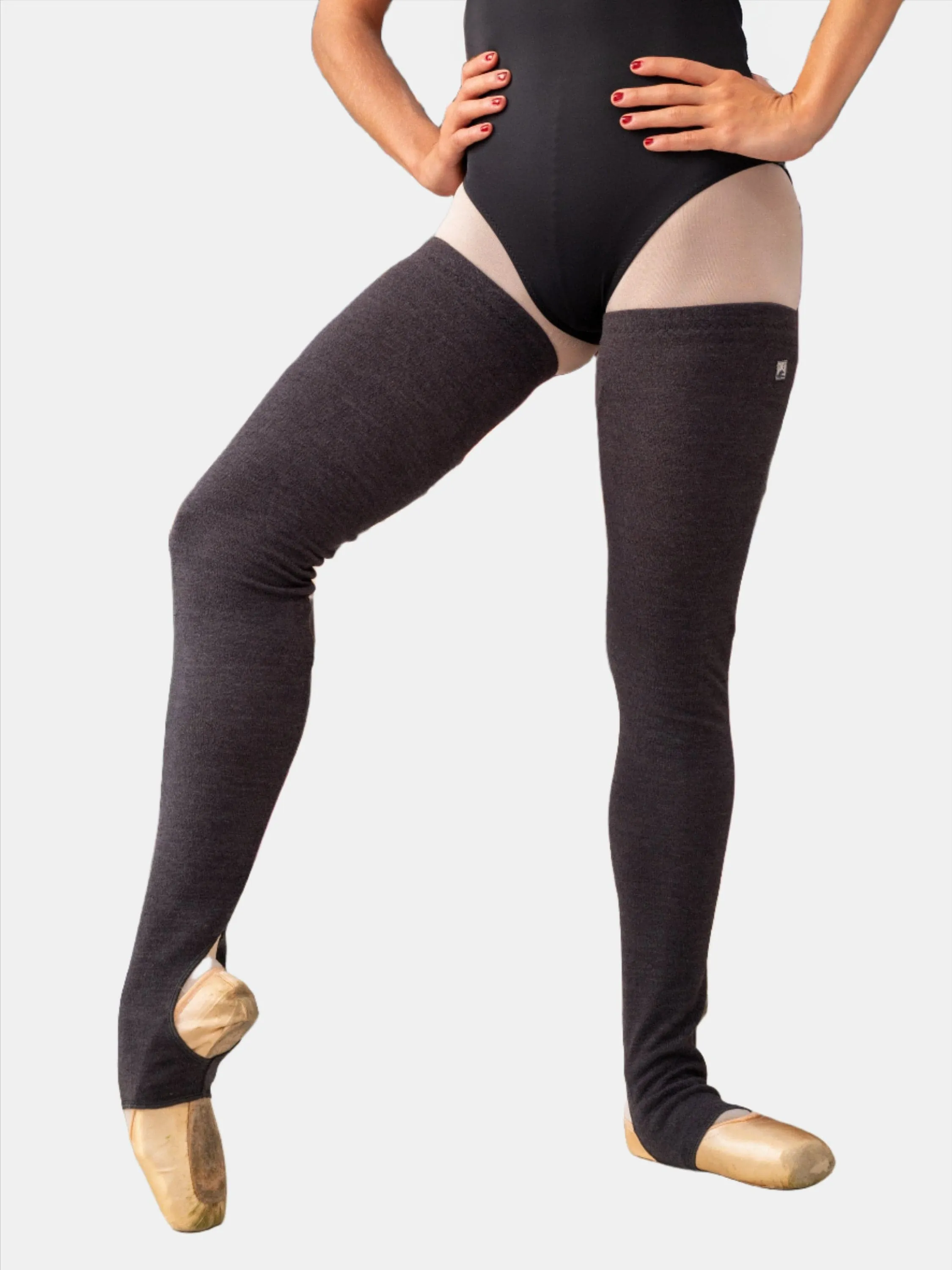 Gray Long Dance Leg Warmers MP907