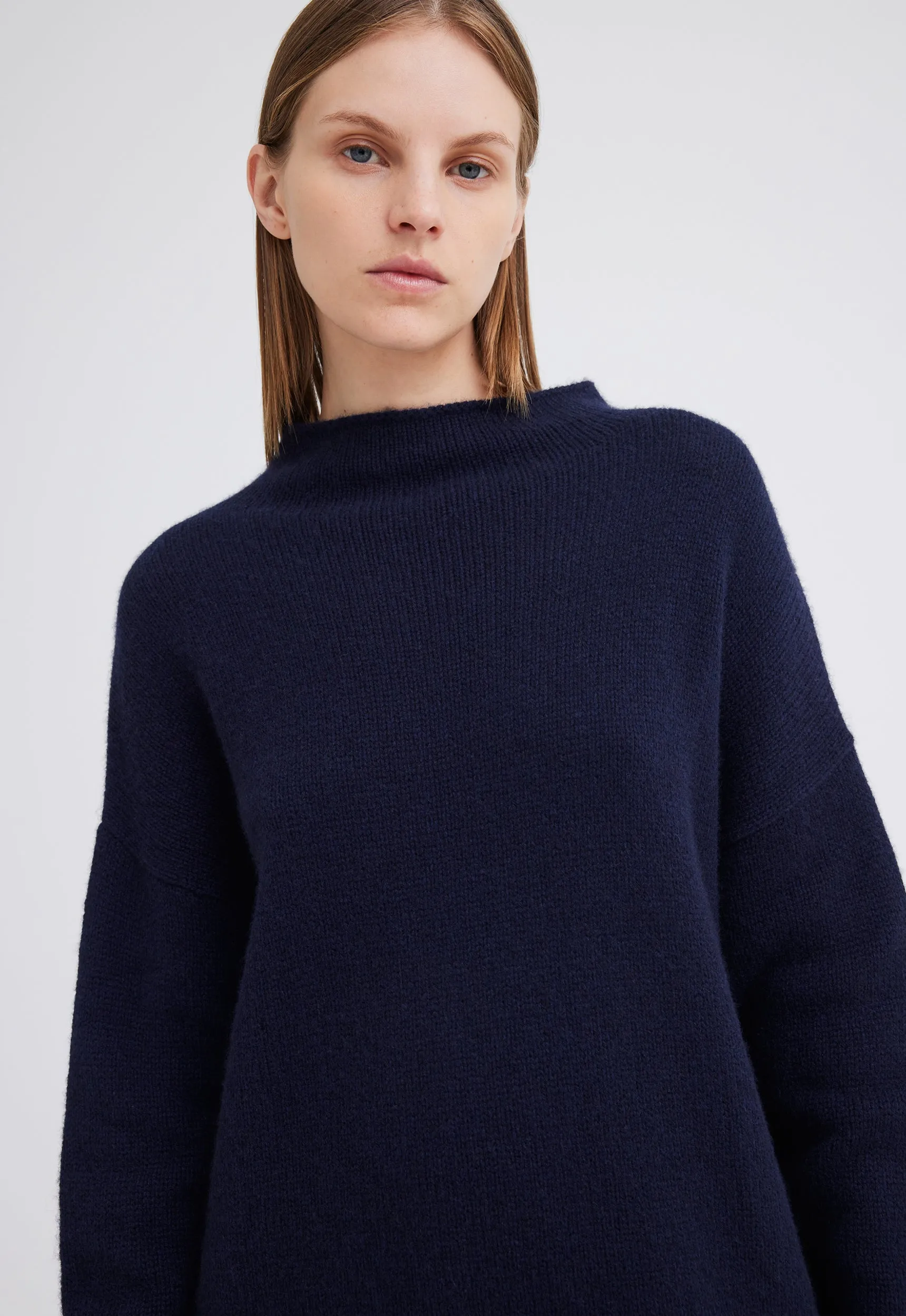 Grayson Cashmere Sweater - Darkest Navy