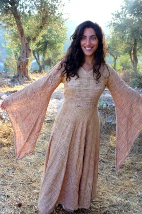 Gypsy Goddess ⫸ Wide Sleeves ⫷ Khadi Cotton Dress