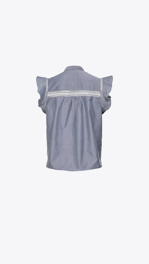 Havana Top - Washed Chambray