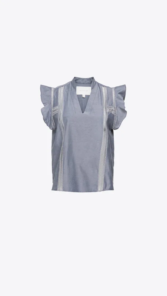 Havana Top - Washed Chambray