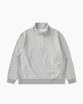 Heather Half Zip Pullover Campus Grey