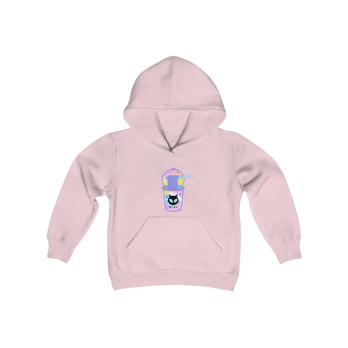 KAWAII RAMEN NOODLE KOKO ALIEN CAT KIDS HOODIE