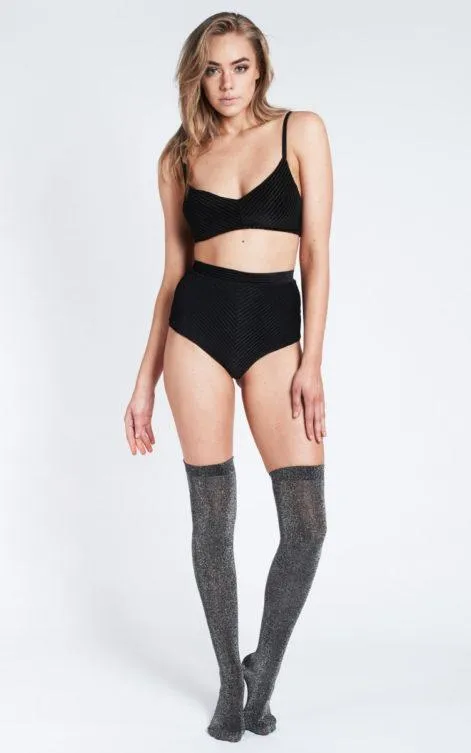 Lana High Waist Shorts Black