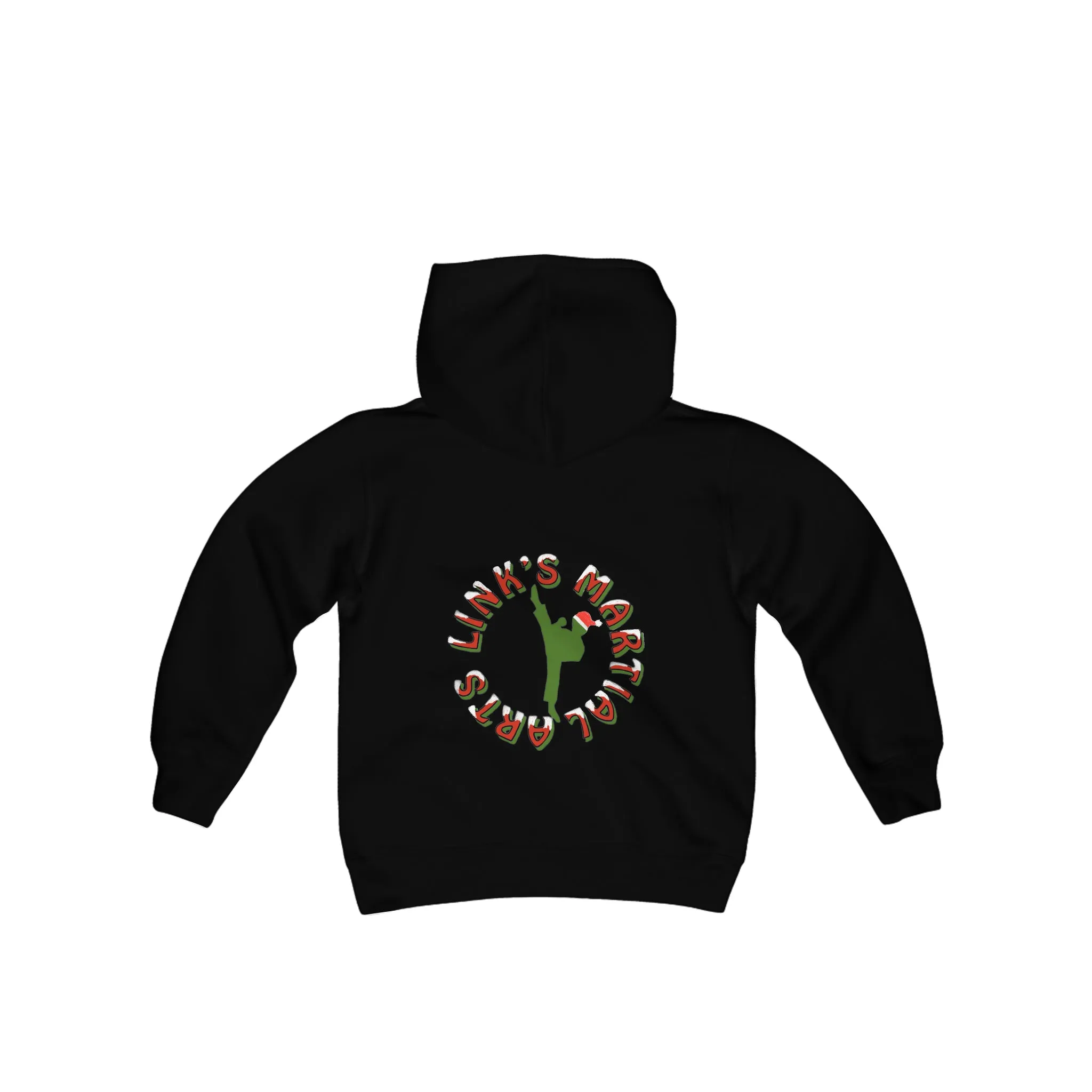 Link's Martial Arts Holiday Logo Youth Heavy Blend Hooded Sweatshirt